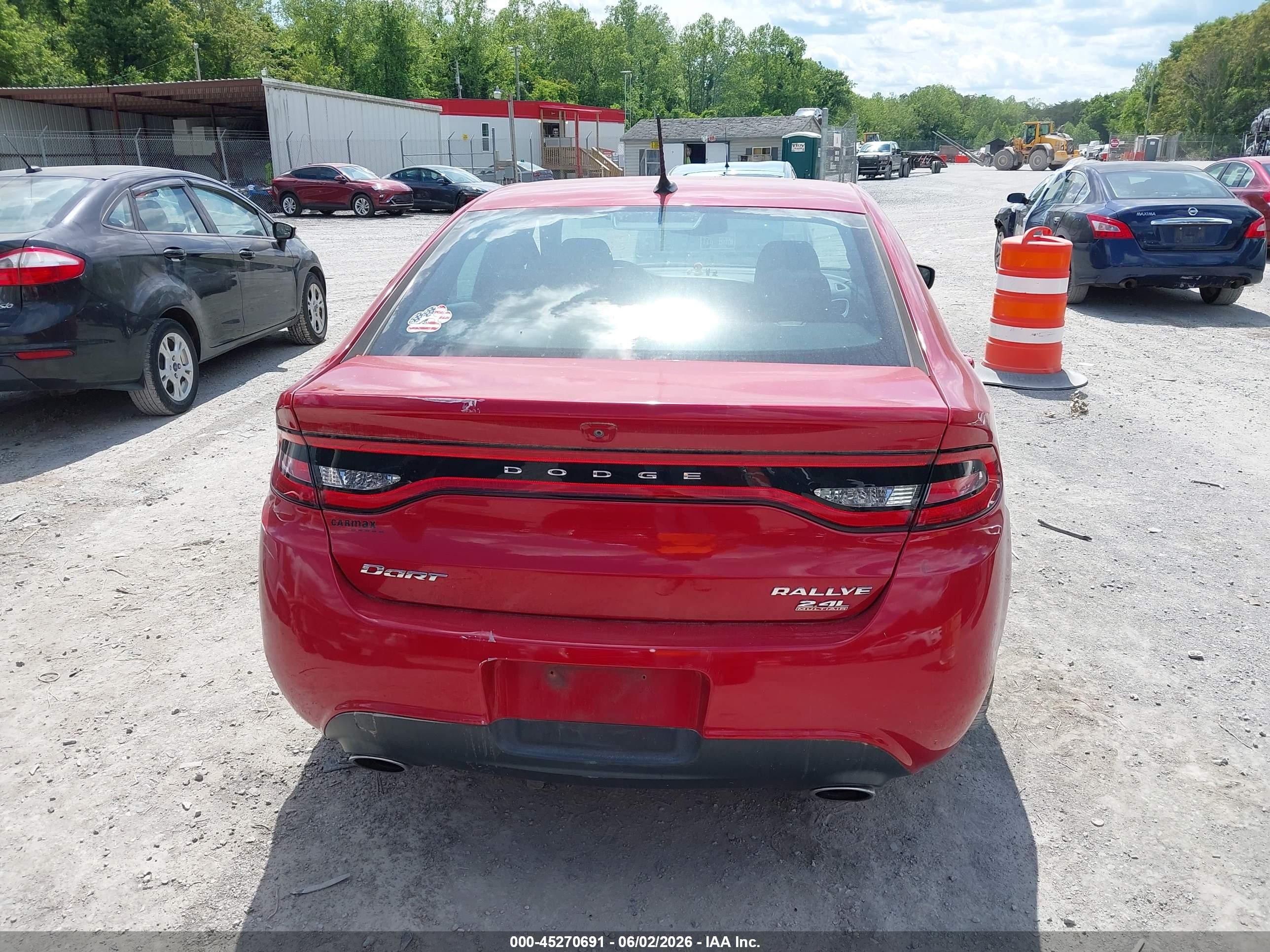 2014 Dodge Dart Sxt Red vin: 1C3CDFBB4ED903517