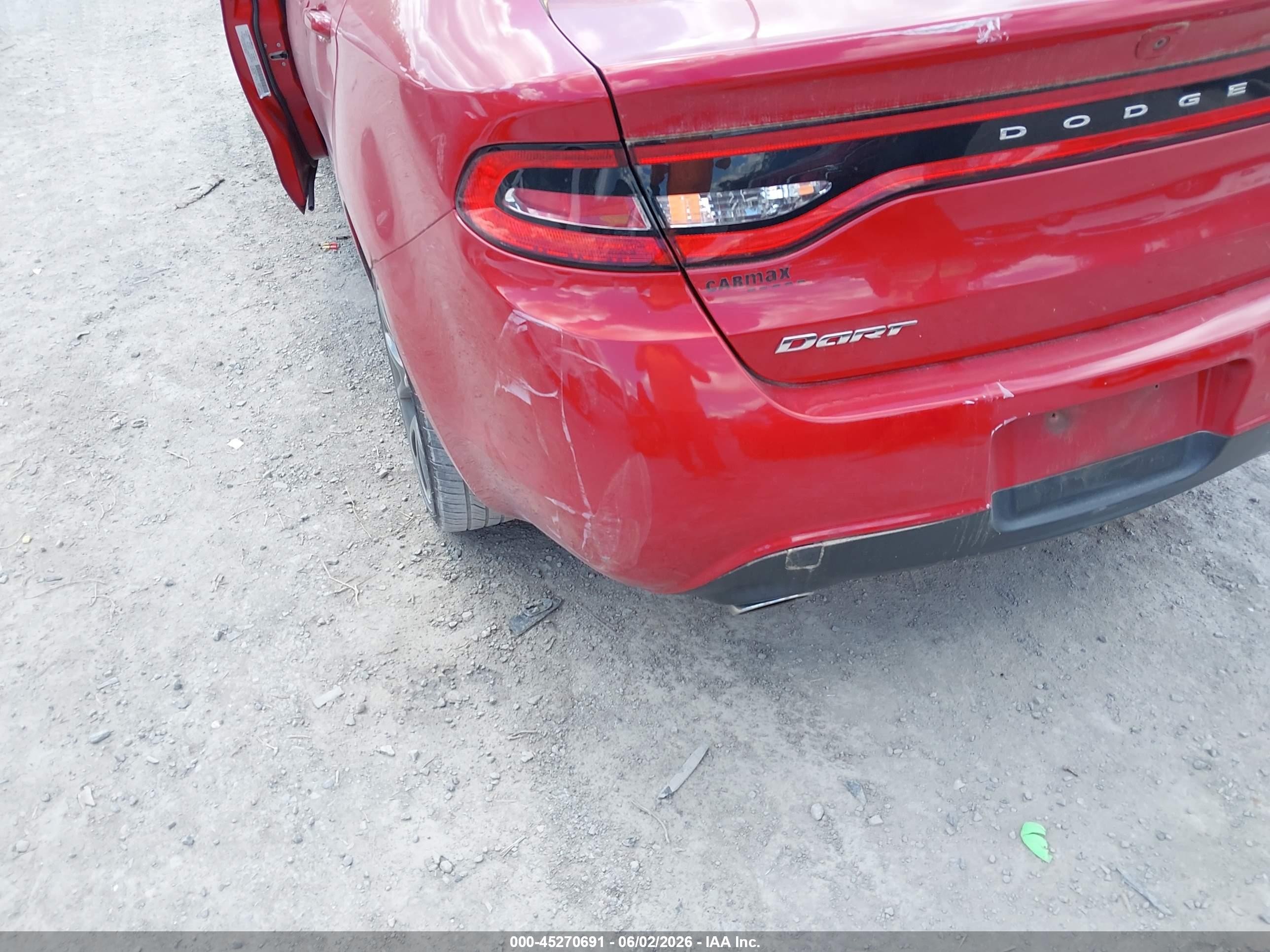 2014 Dodge Dart Sxt Red vin: 1C3CDFBB4ED903517