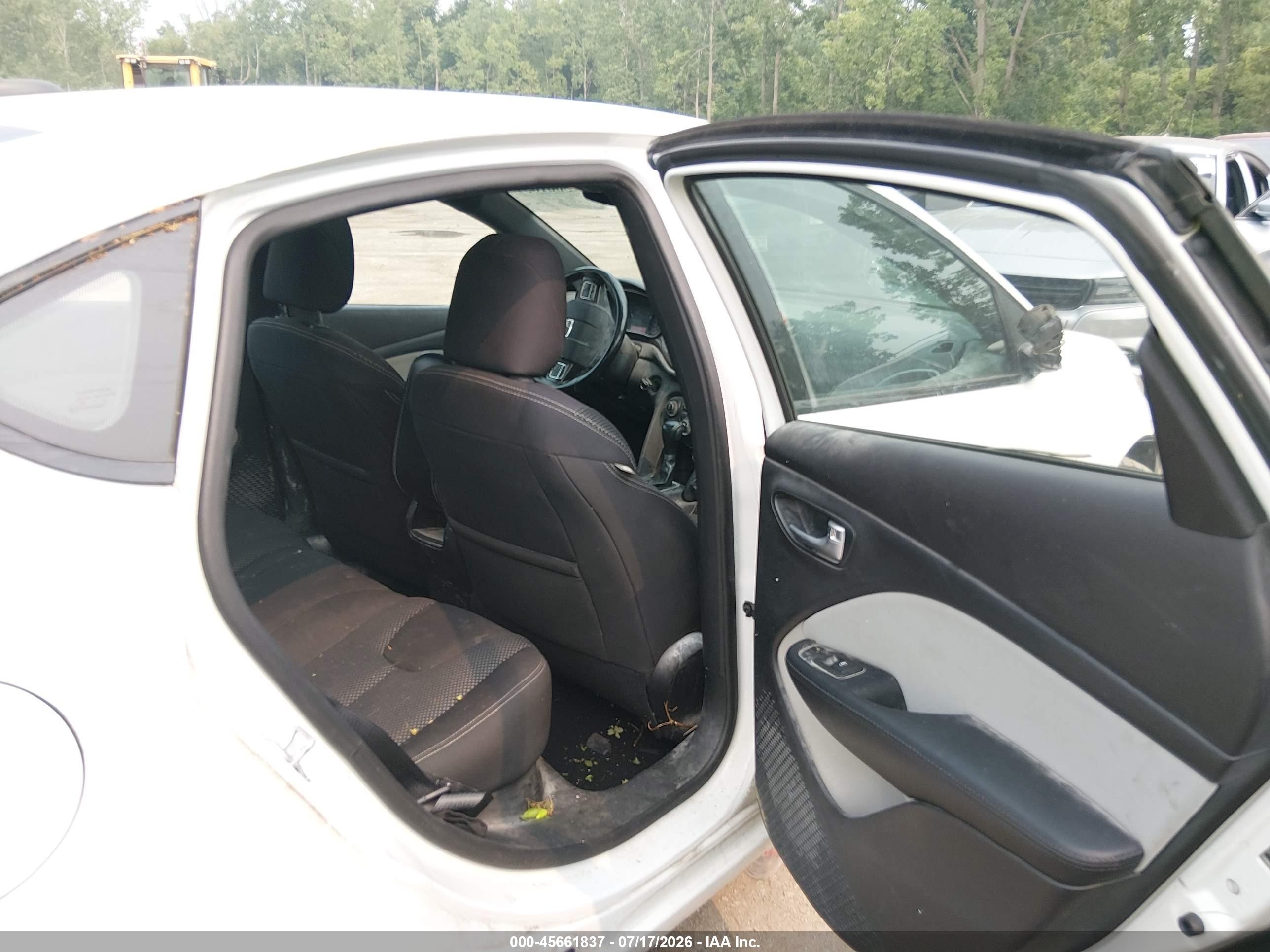 2014 Dodge Dart Sxt White vin: 1C3CDFBB4ED913691
