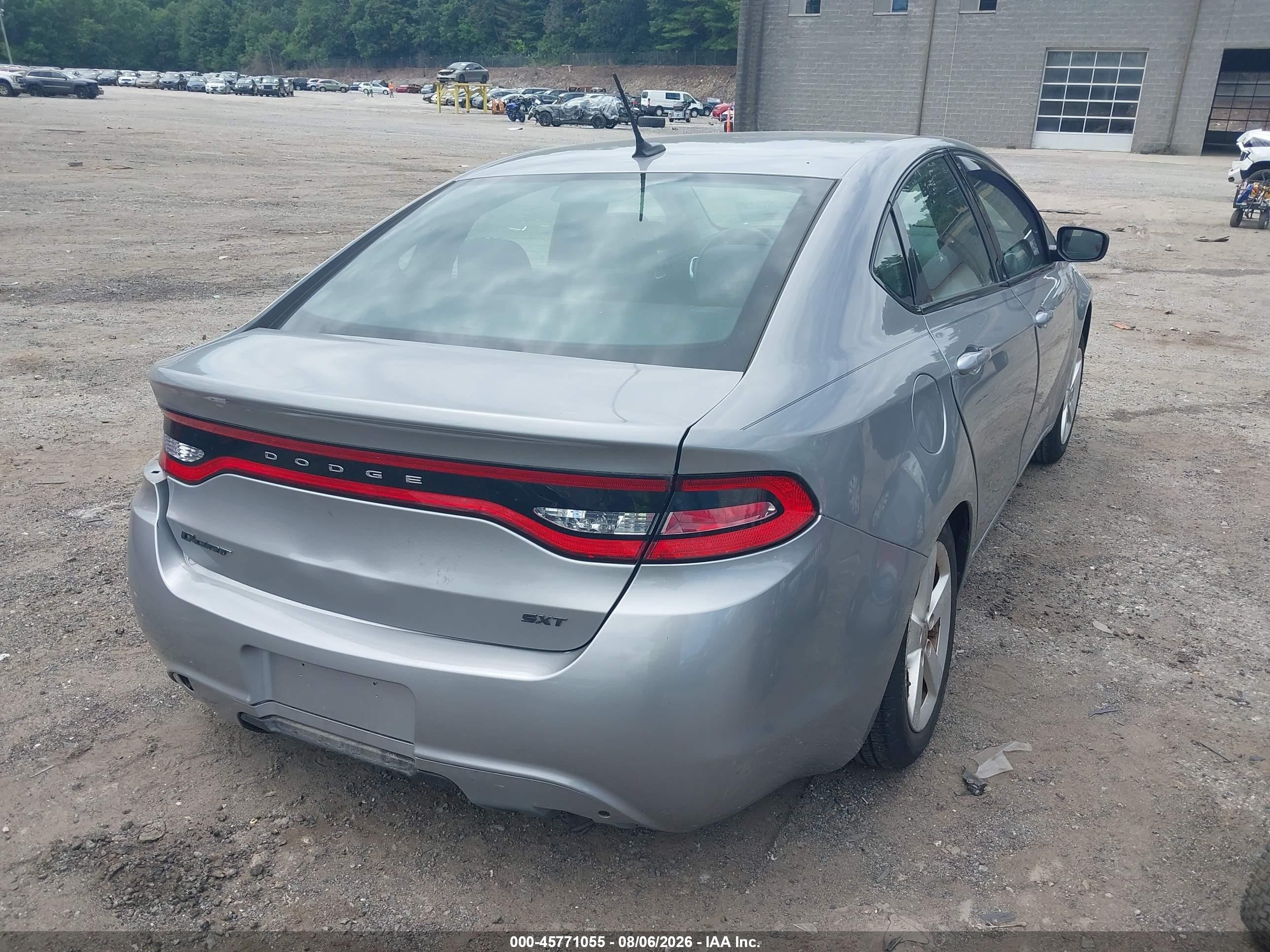 2015 Dodge Dart Sxt Silver vin: 1C3CDFBB4FD150685
