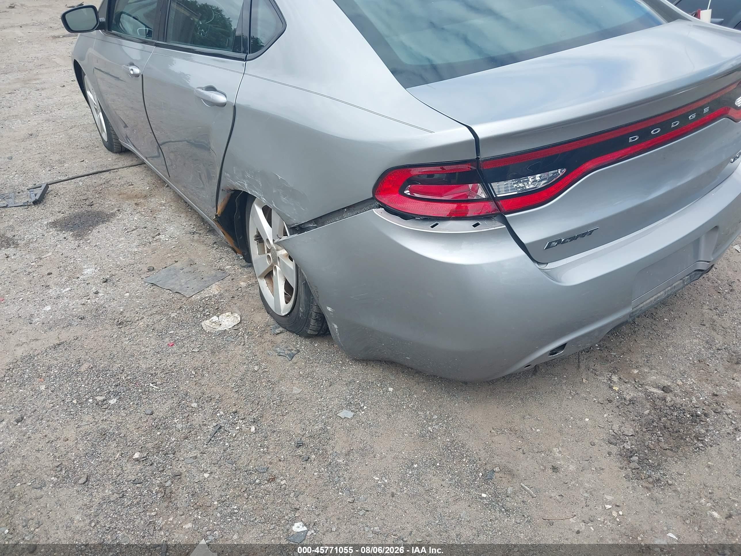 2015 Dodge Dart Sxt Silver vin: 1C3CDFBB4FD150685