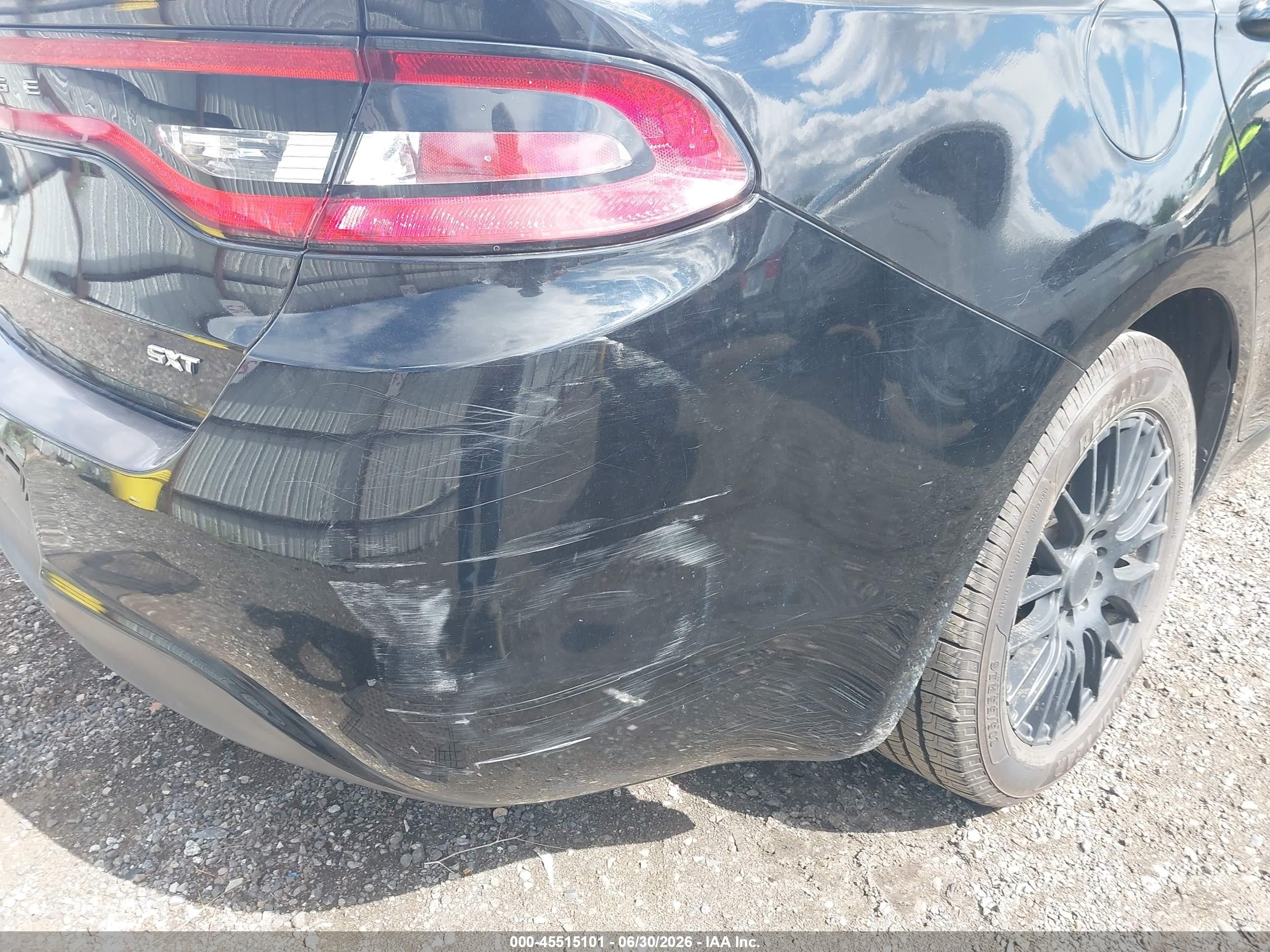 2015 Dodge Dart Sxt Black vin: 1C3CDFBB4FD158866