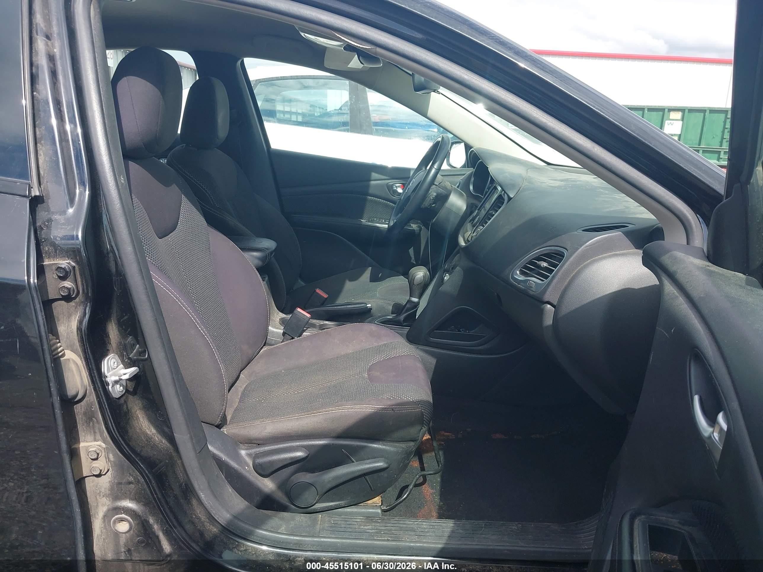 2015 Dodge Dart Sxt Black vin: 1C3CDFBB4FD158866