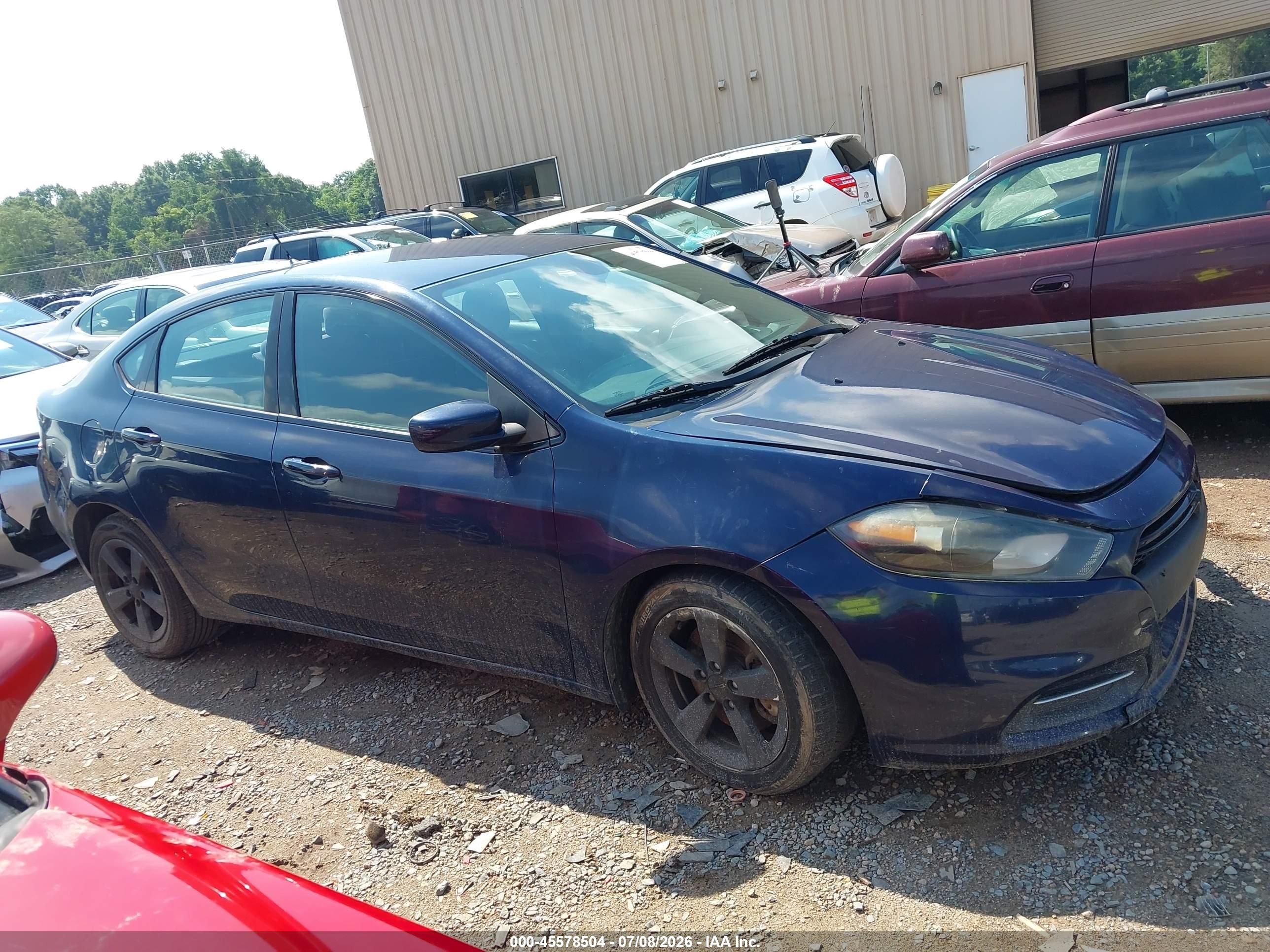 2015 Dodge Dart Sxt Blue vin: 1C3CDFBB4FD173075