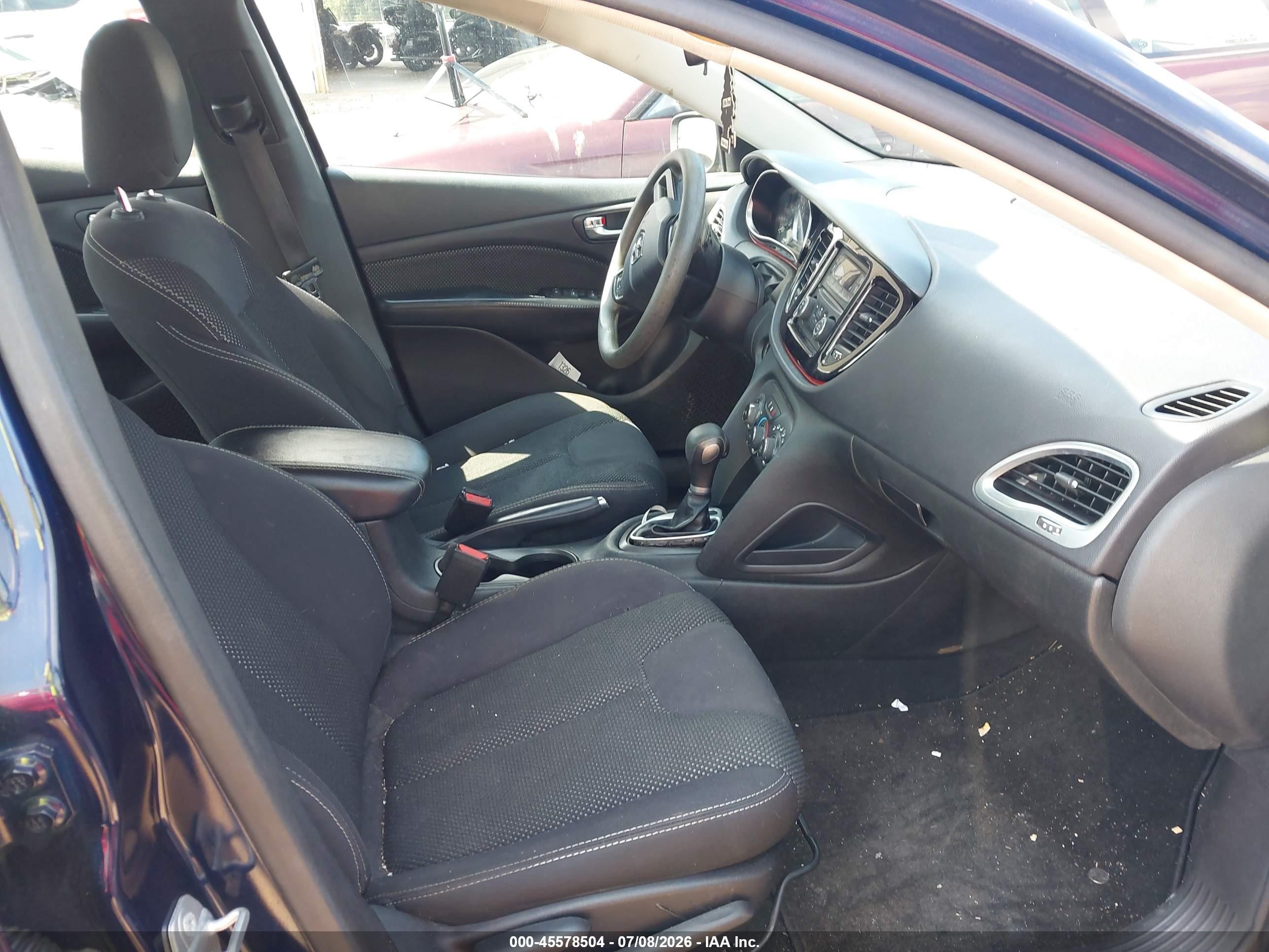 2015 Dodge Dart Sxt Blue vin: 1C3CDFBB4FD173075