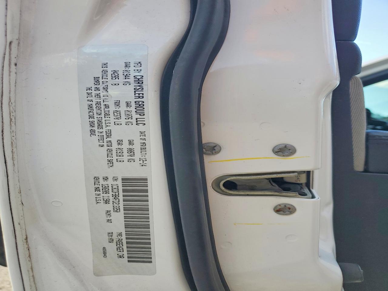 2015 Dodge Dart Sxt White vin: 1C3CDFBB4FD213350