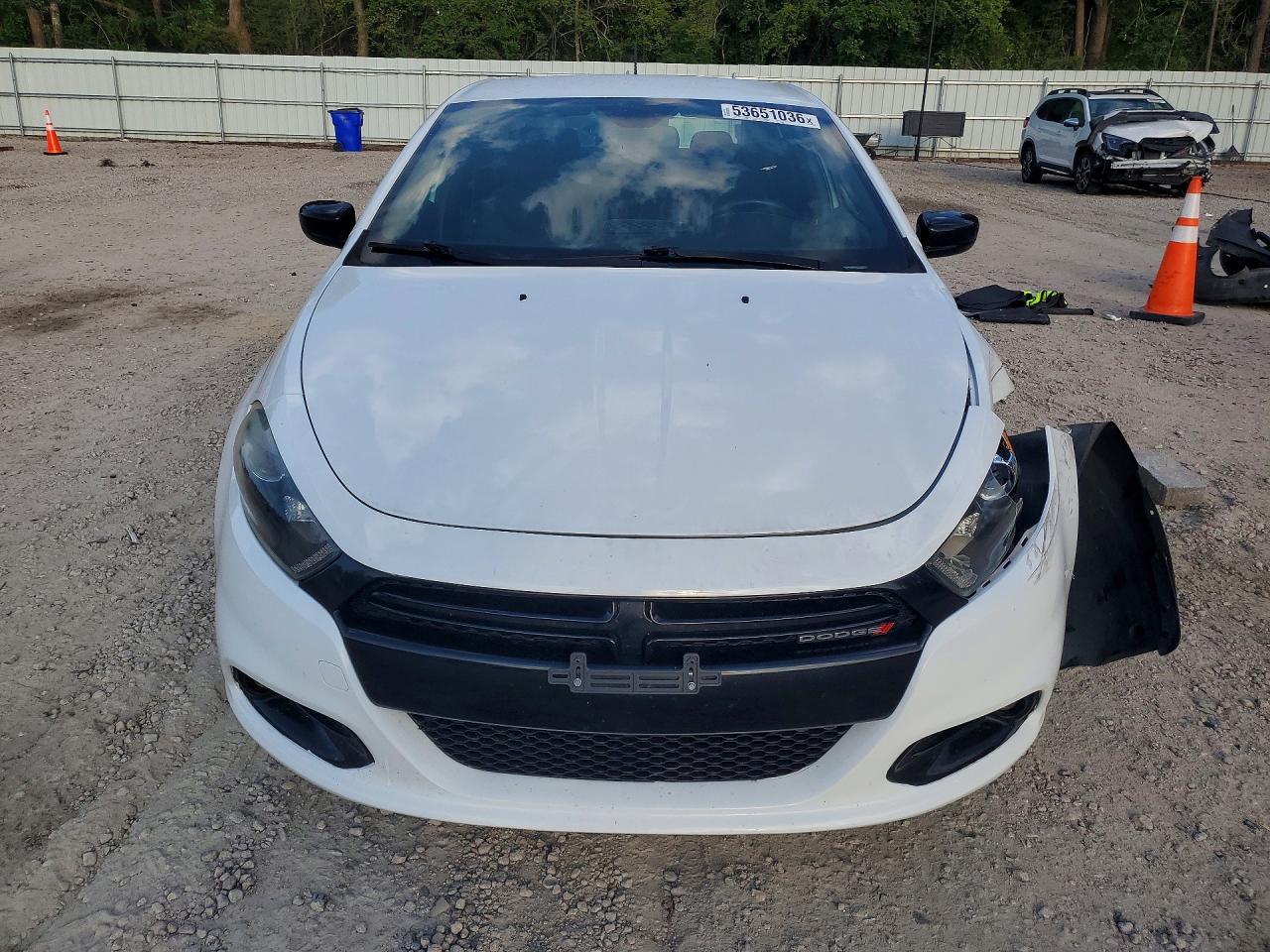 2015 Dodge Dart Sxt White vin: 1C3CDFBB4FD213350