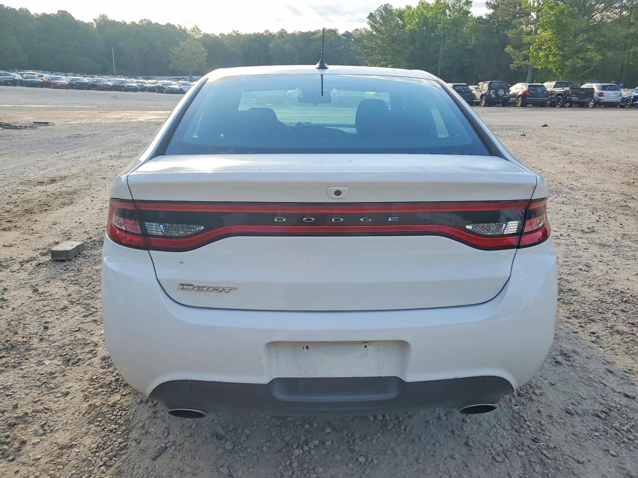 2015 Dodge Dart Sxt White vin: 1C3CDFBB4FD213350