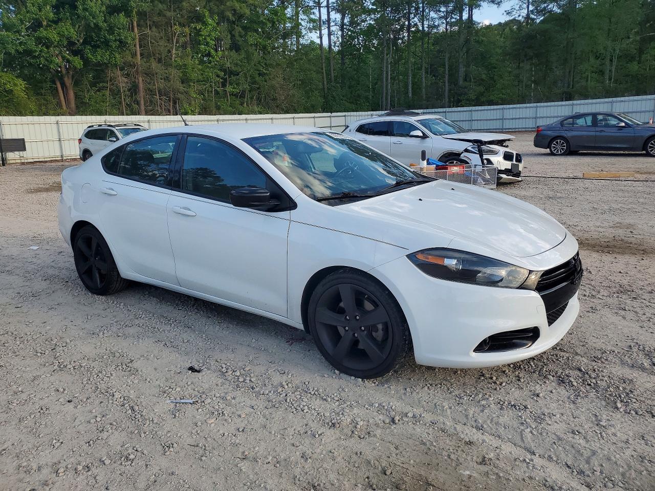 2015 Dodge Dart Sxt White vin: 1C3CDFBB4FD213350