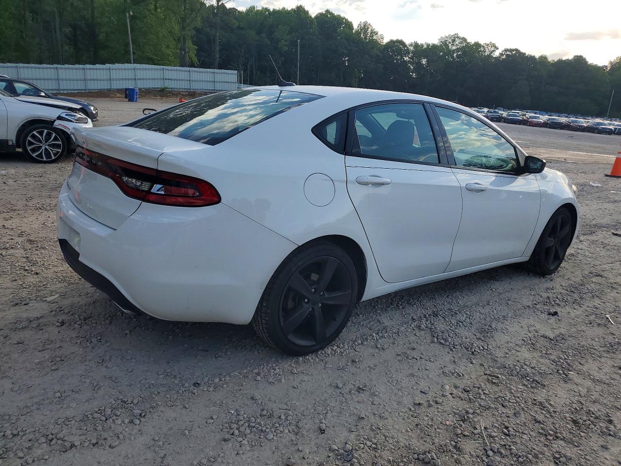 2015 Dodge Dart Sxt White vin: 1C3CDFBB4FD213350