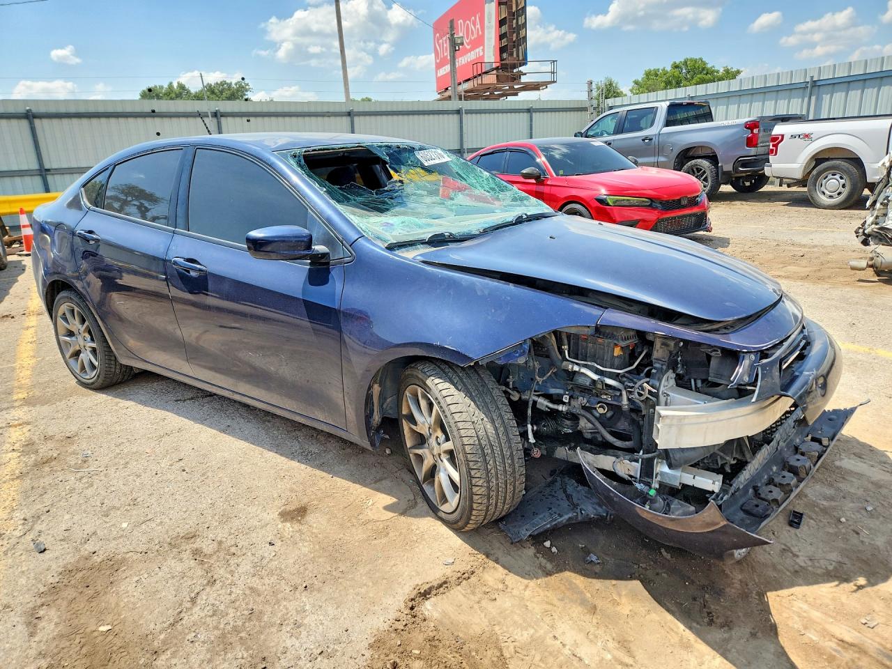 2015 Dodge Dart Sxt Blue vin: 1C3CDFBB4FD213509