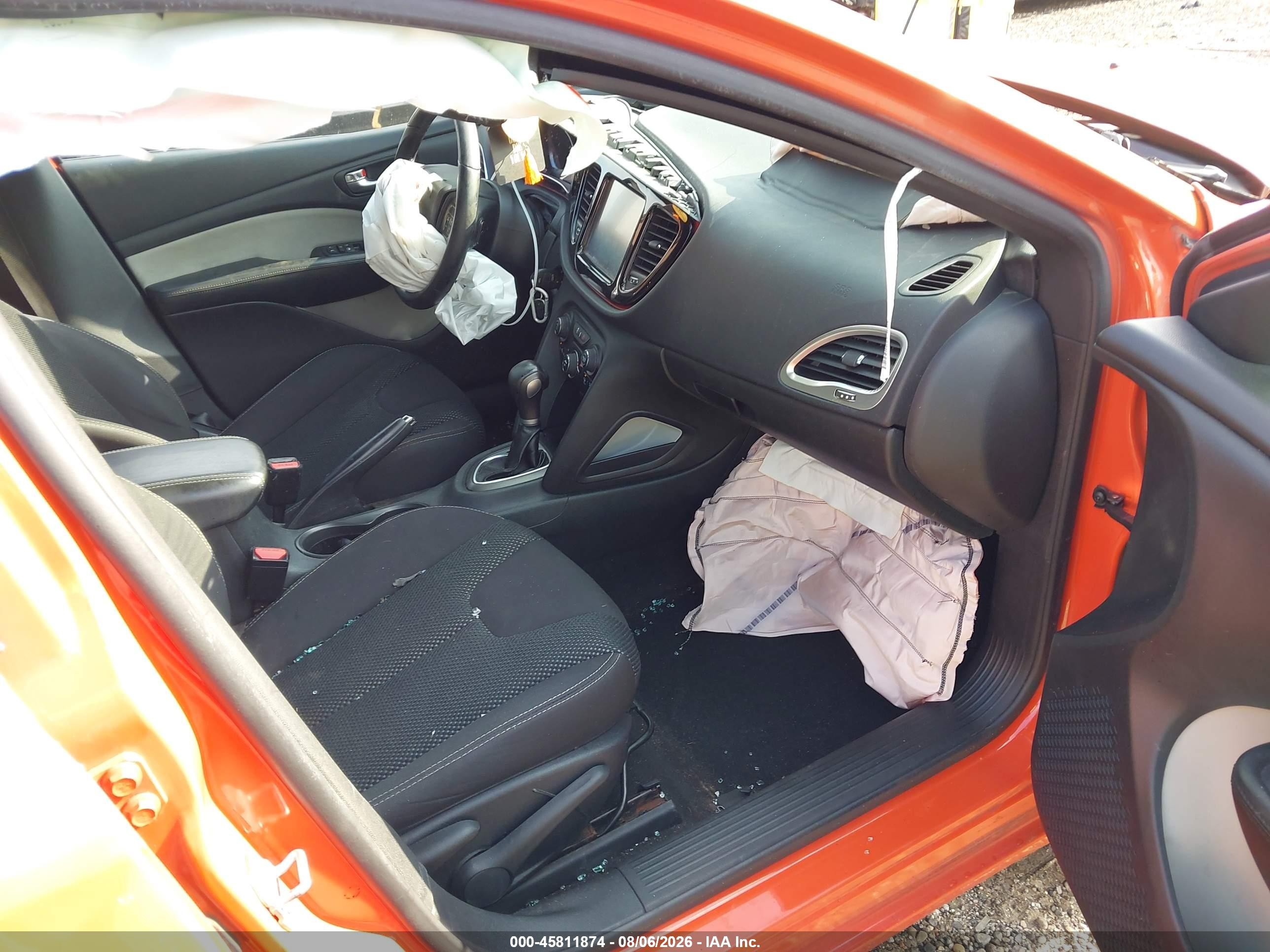 2015 Dodge Dart Sxt Orange vin: 1C3CDFBB4FD228043