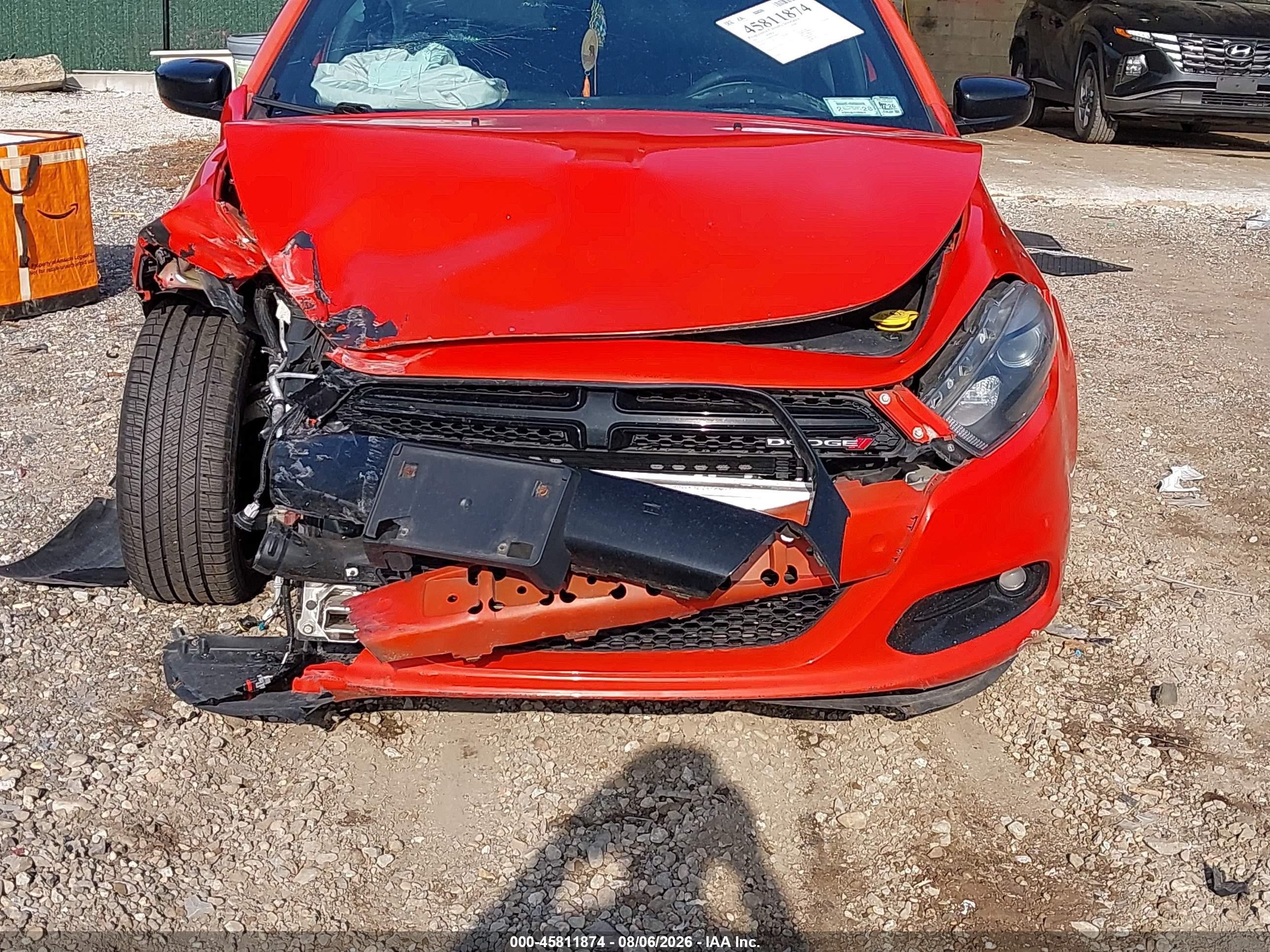 2015 Dodge Dart Sxt Orange vin: 1C3CDFBB4FD228043