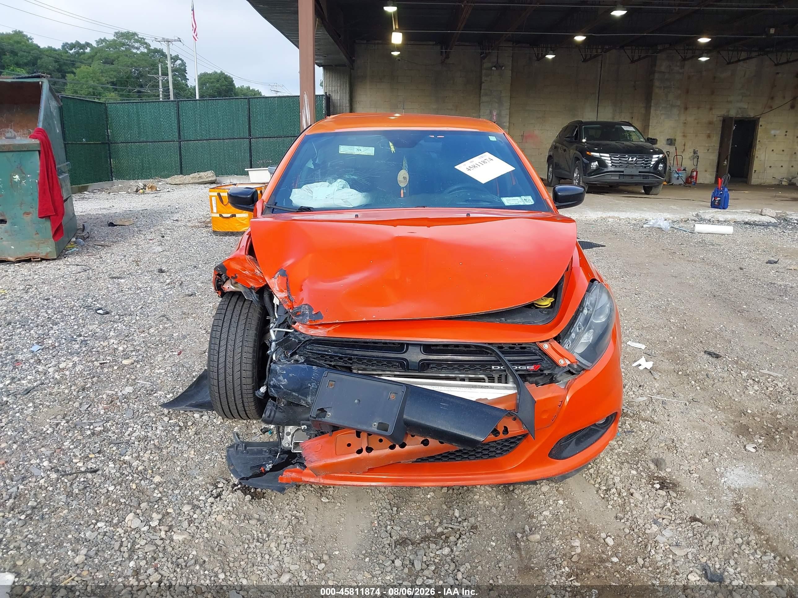 2015 Dodge Dart Sxt Orange vin: 1C3CDFBB4FD228043