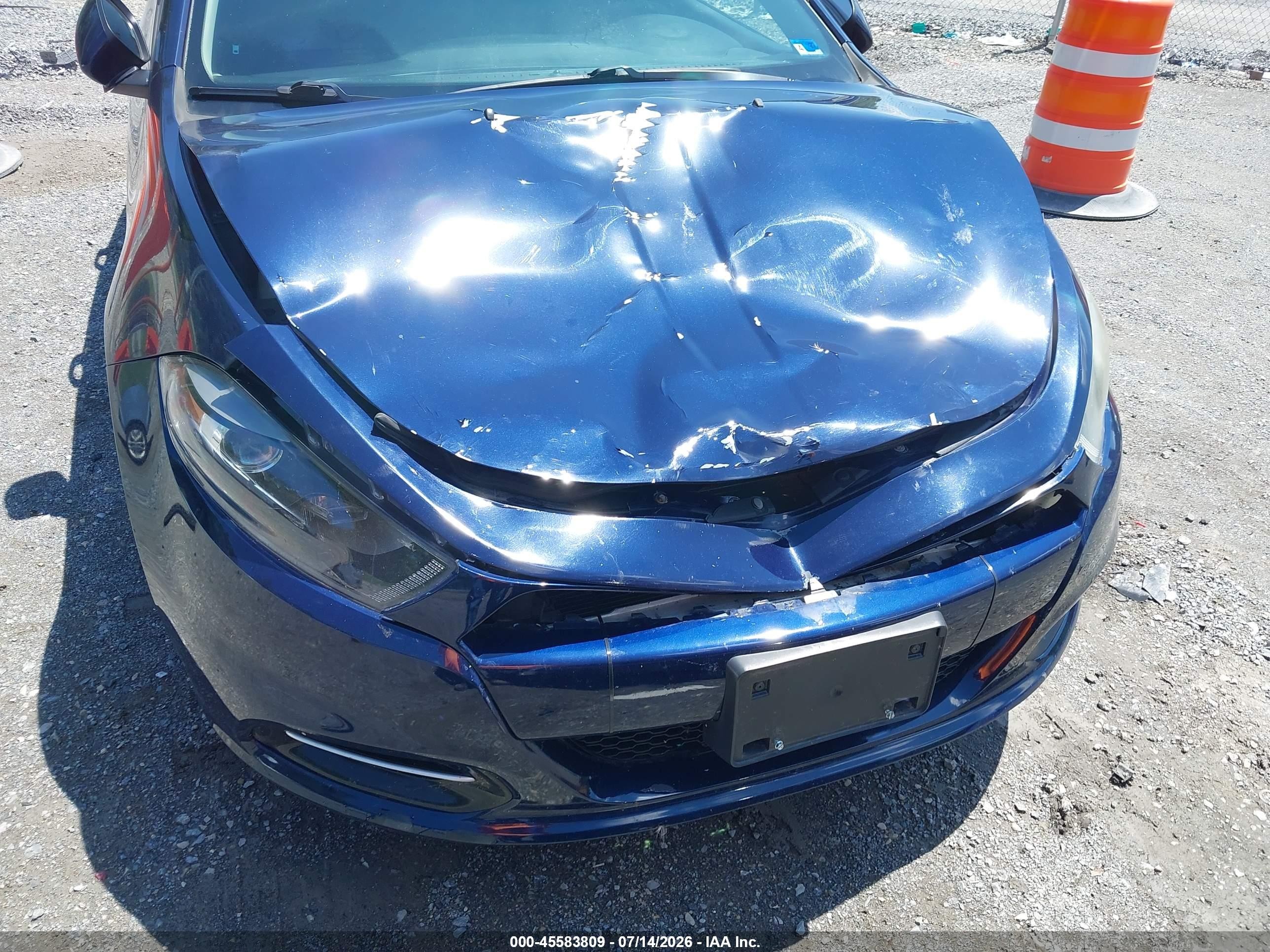 2015 Dodge Dart Sxt Blue vin: 1C3CDFBB4FD265819
