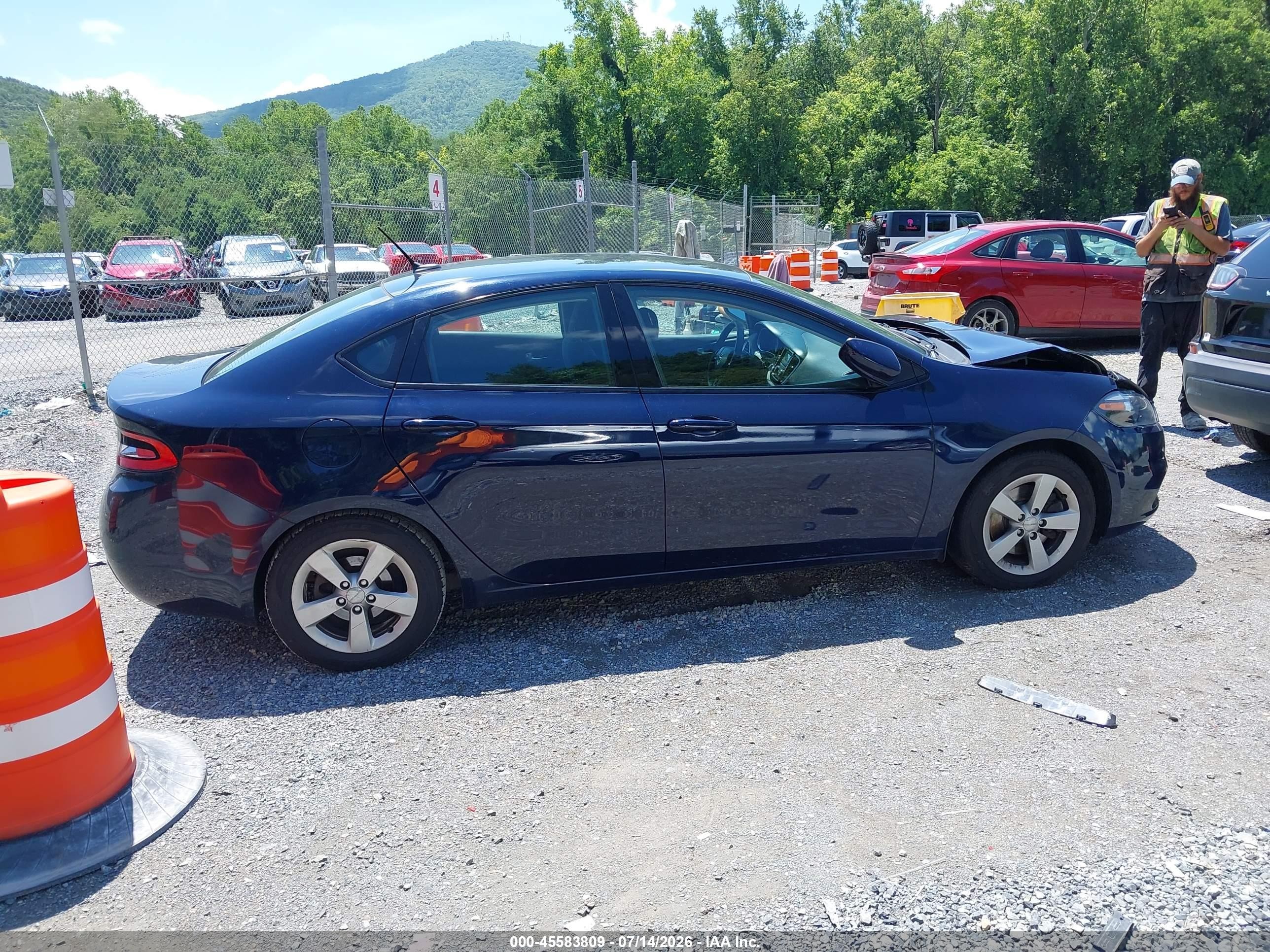 2015 Dodge Dart Sxt Blue vin: 1C3CDFBB4FD265819