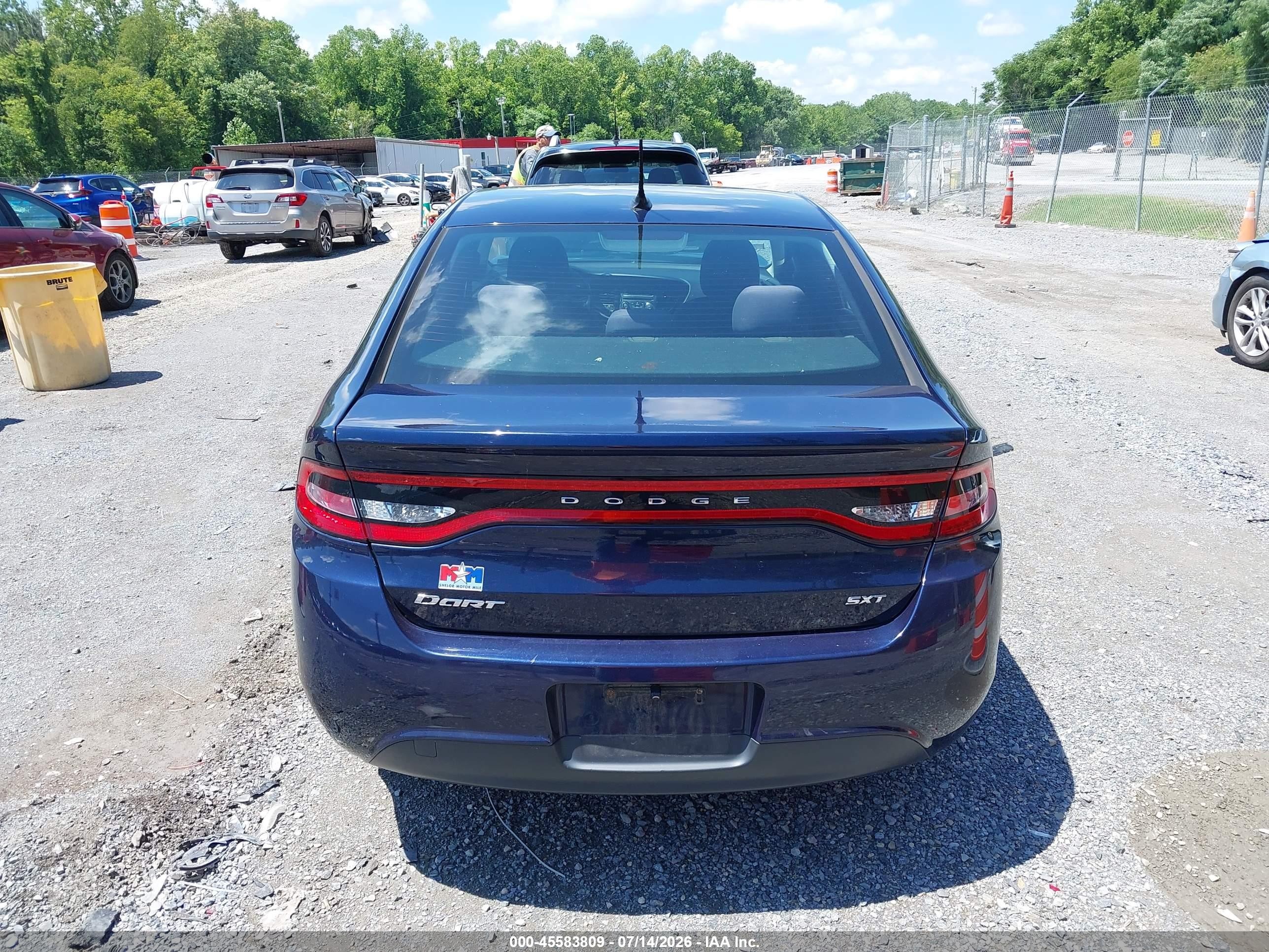 2015 Dodge Dart Sxt Blue vin: 1C3CDFBB4FD265819