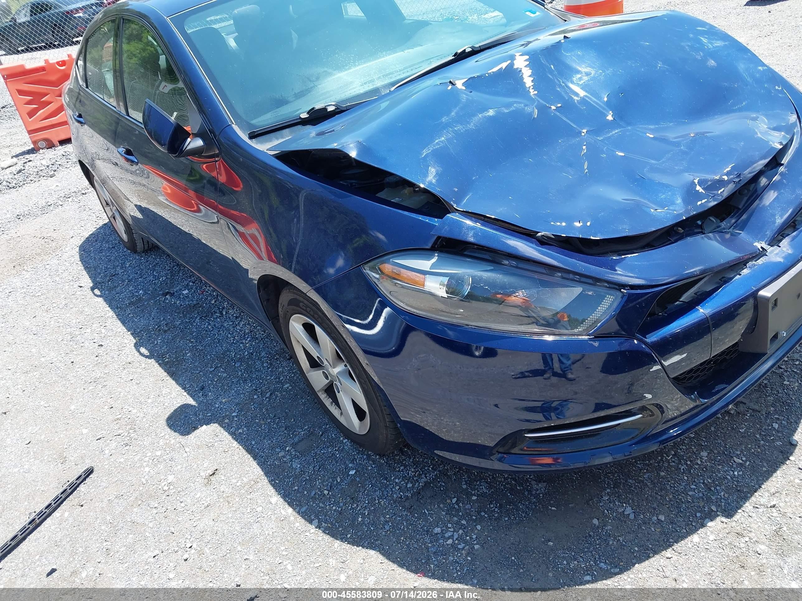 2015 Dodge Dart Sxt Blue vin: 1C3CDFBB4FD265819