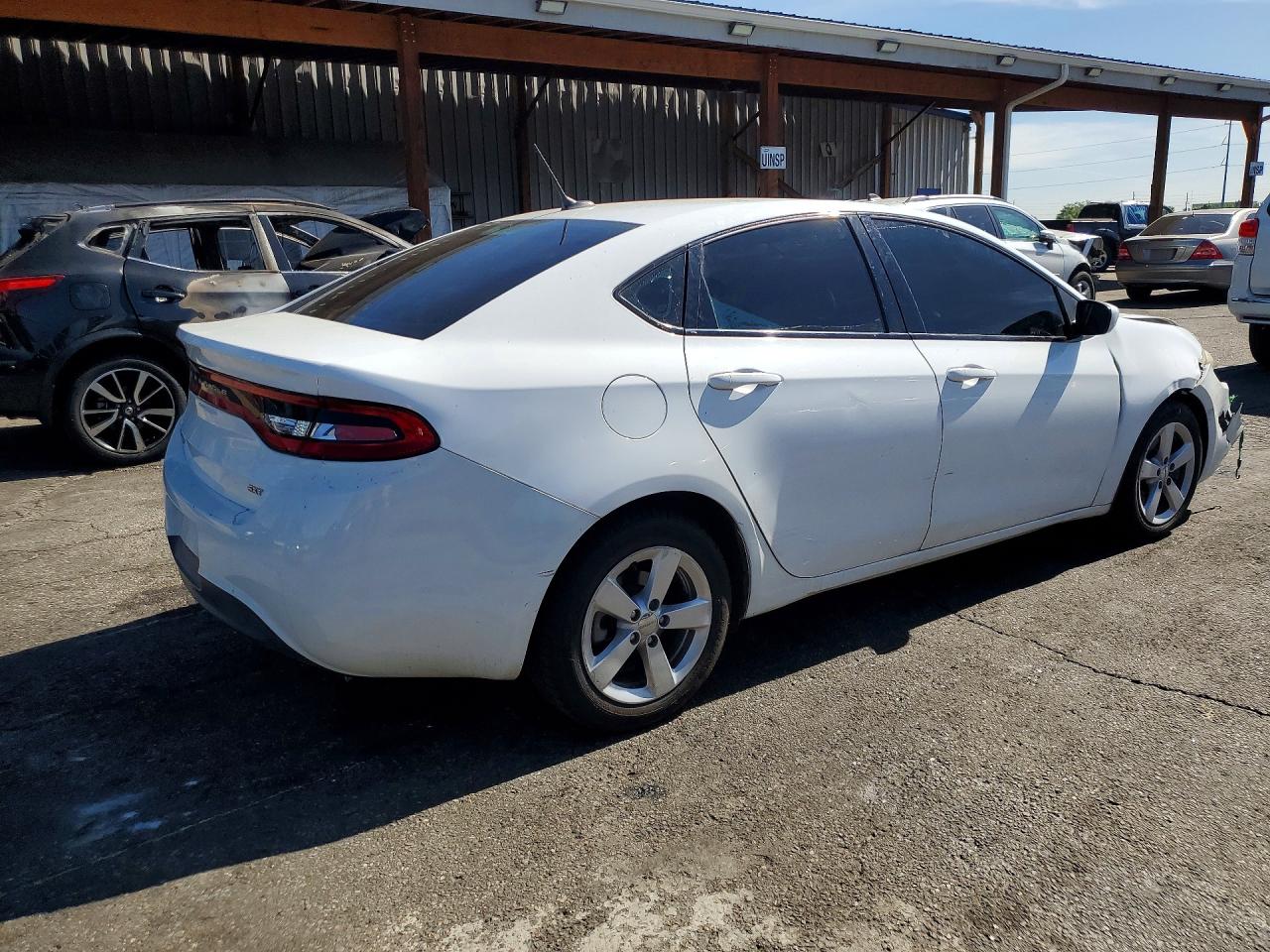 2015 Dodge Dart Sxt White vin: 1C3CDFBB4FD320026