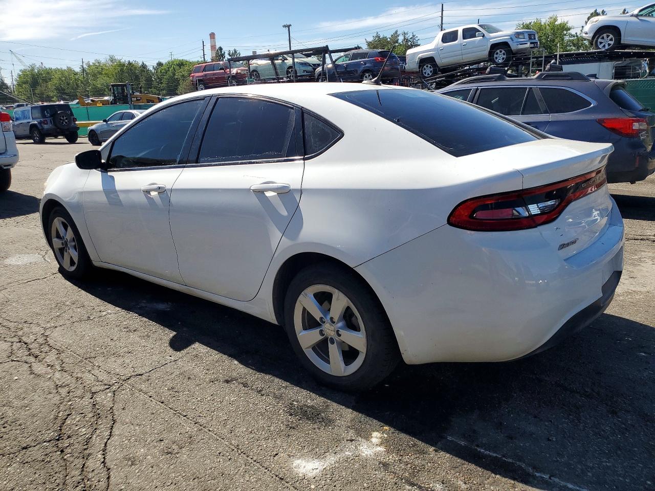 2015 Dodge Dart Sxt White vin: 1C3CDFBB4FD320026