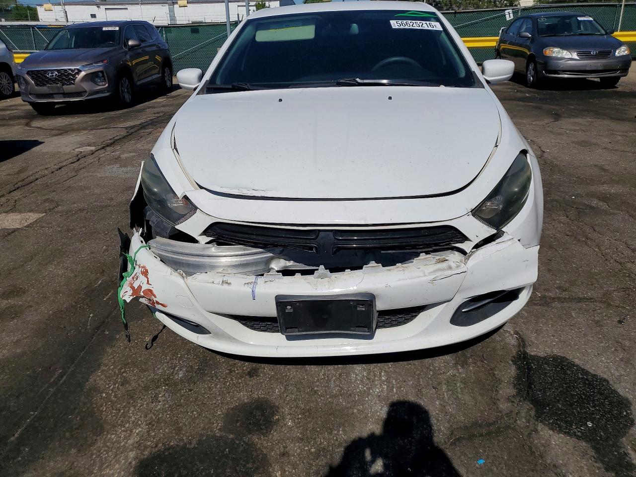 2015 Dodge Dart Sxt White vin: 1C3CDFBB4FD320026