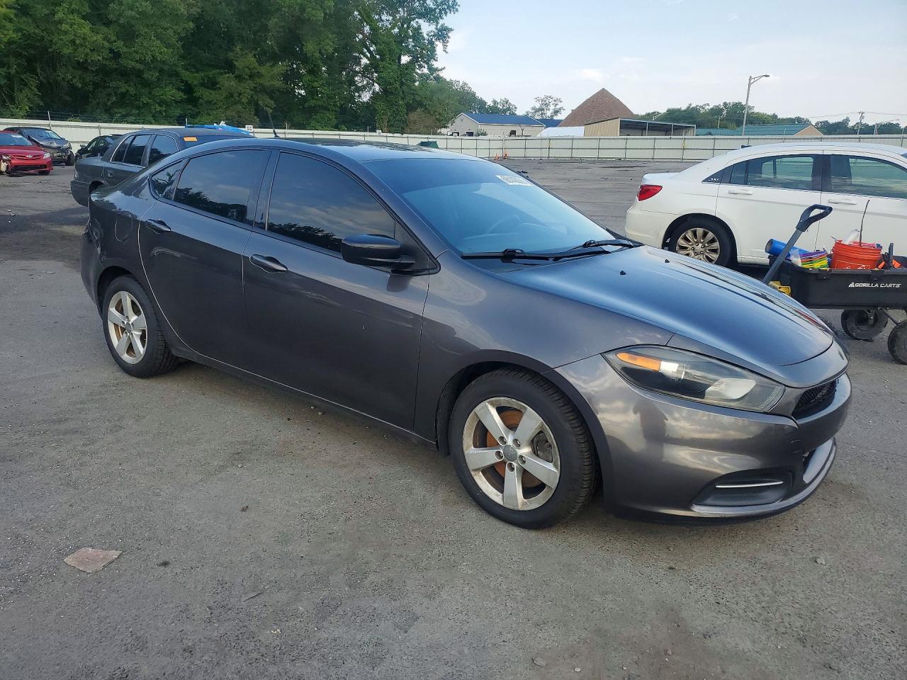 2015 Dodge Dart Sxt Gray vin: 1C3CDFBB4FD374068