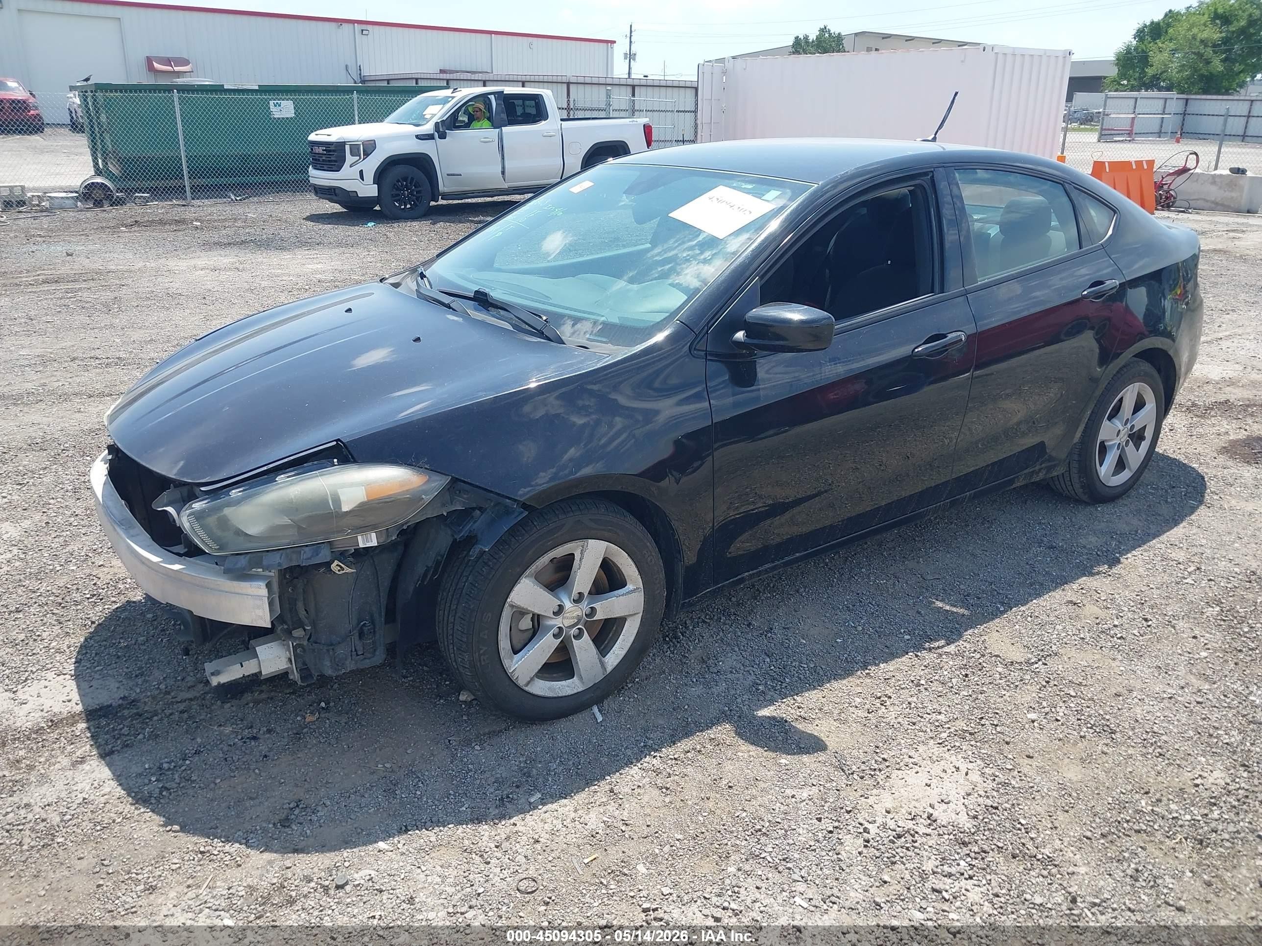 2015 Dodge Dart Sxt Black vin: 1C3CDFBB4FD390125