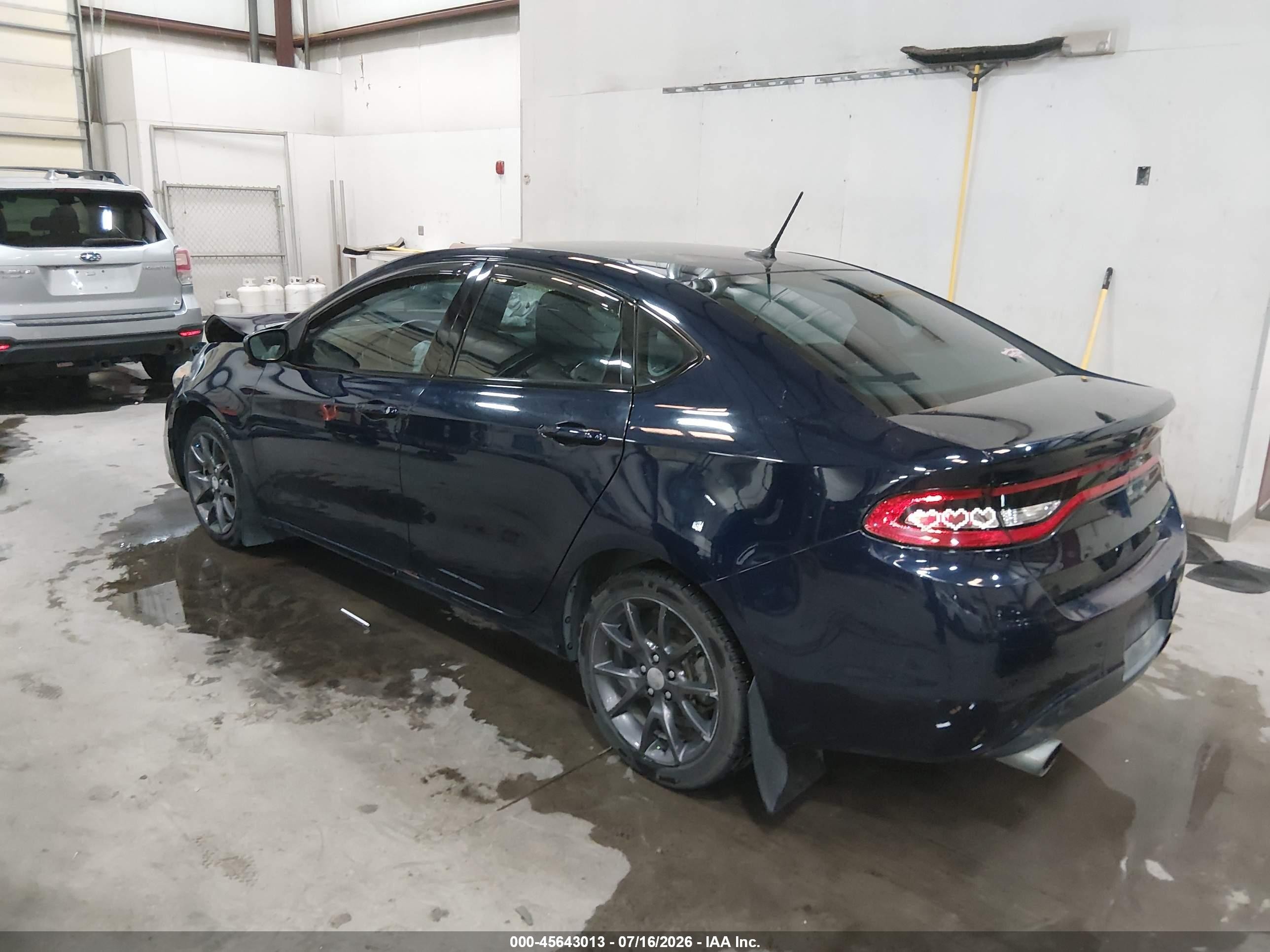 2015 Dodge Dart Sxt Blue vin: 1C3CDFBB4FD410650