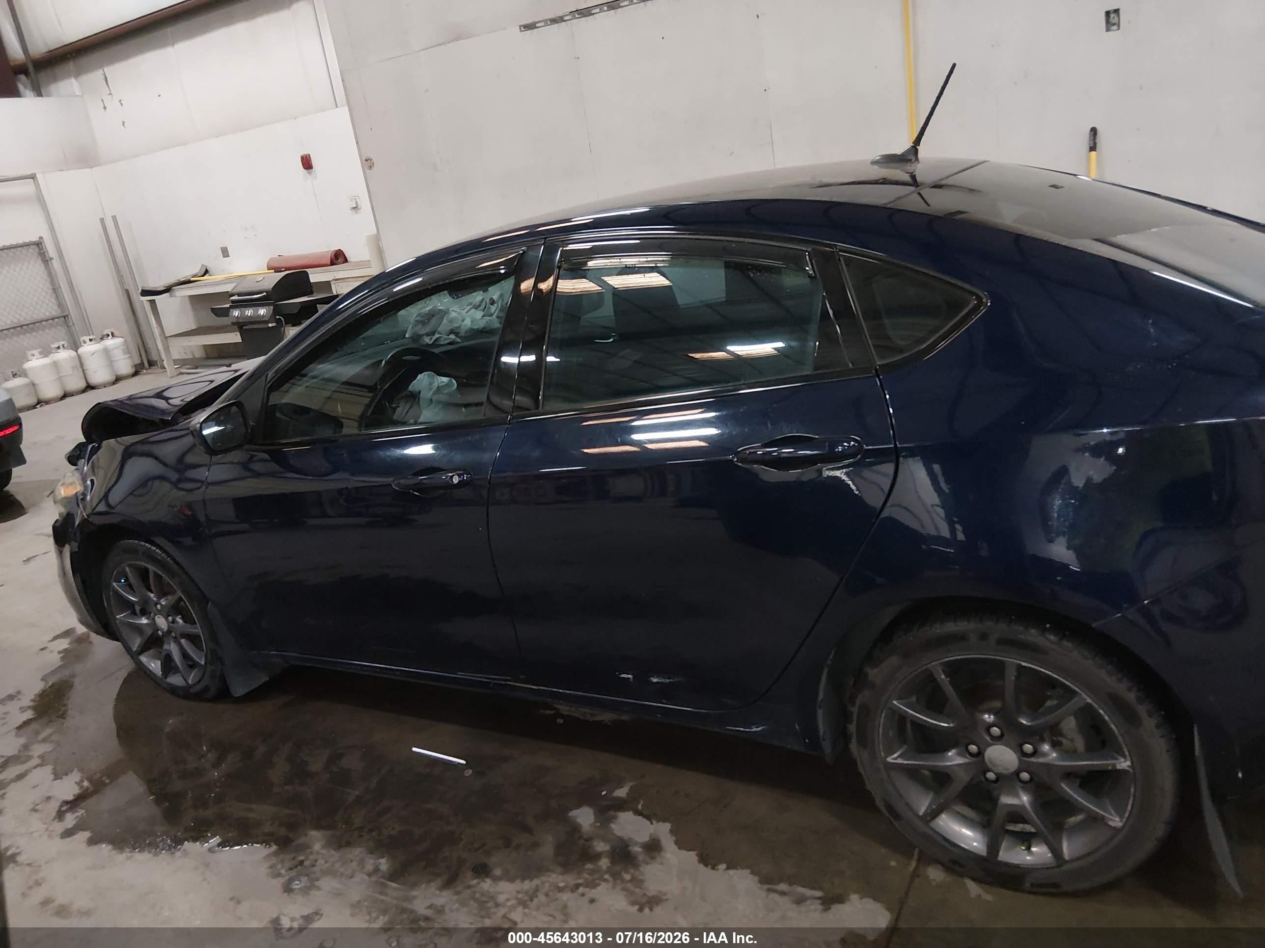 2015 Dodge Dart Sxt Blue vin: 1C3CDFBB4FD410650
