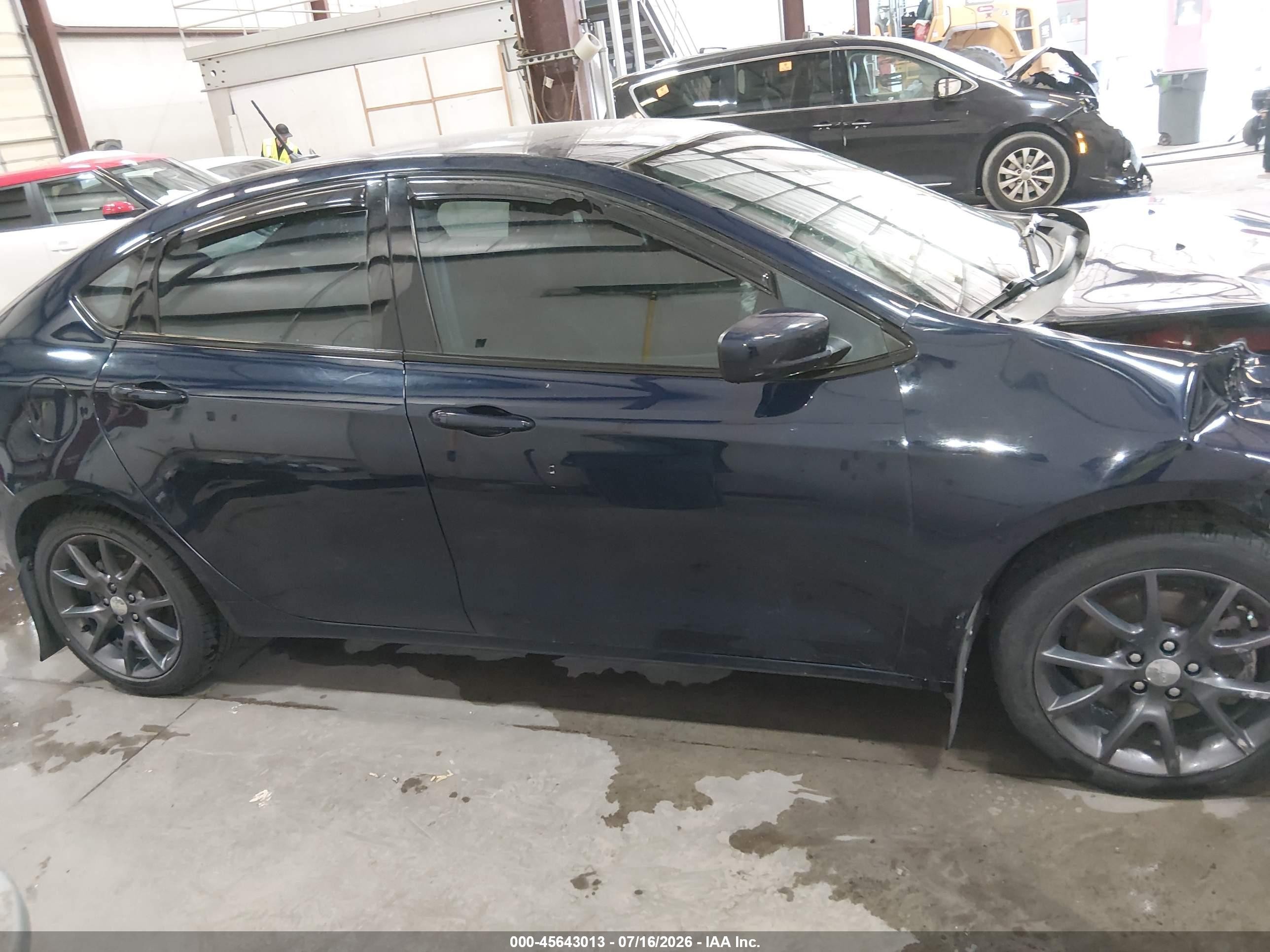 2015 Dodge Dart Sxt Blue vin: 1C3CDFBB4FD410650