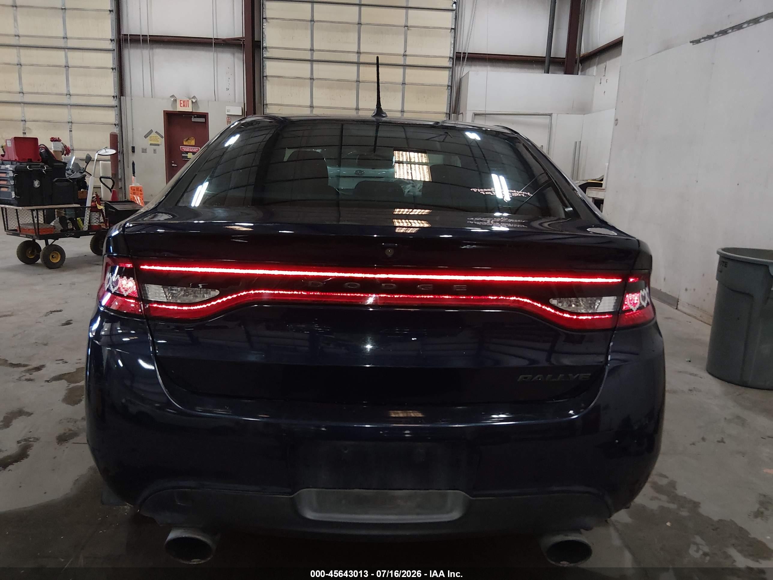 2015 Dodge Dart Sxt Blue vin: 1C3CDFBB4FD410650