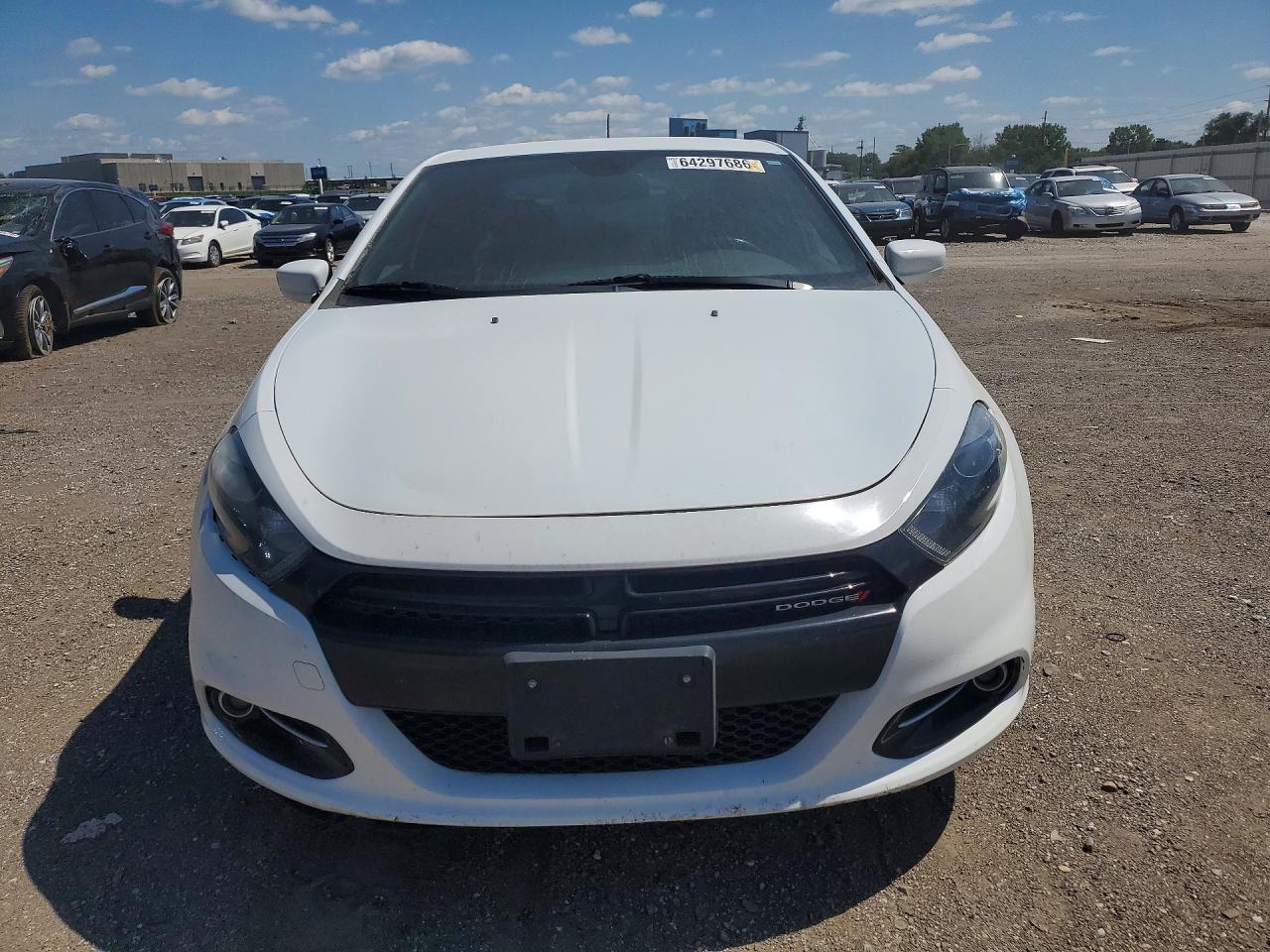2016 Dodge Dart Sxt White vin: 1C3CDFBB4GD506683
