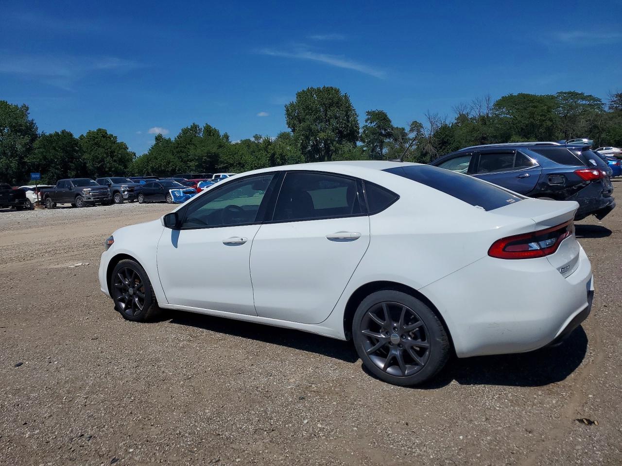 2016 Dodge Dart Sxt White vin: 1C3CDFBB4GD506683