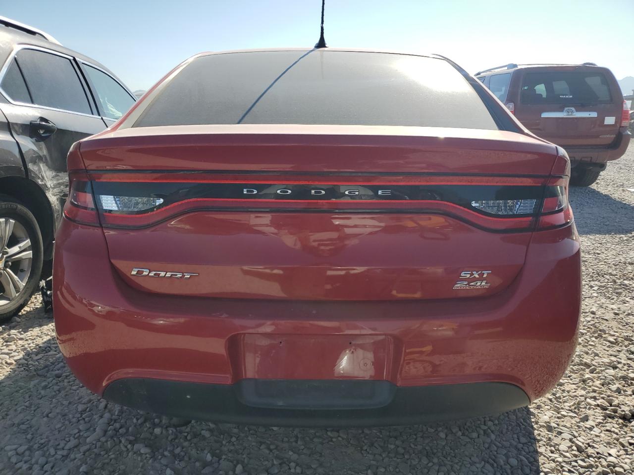 2014 Dodge Dart Sxt Красный vin: 1C3CDFBB5ED702127