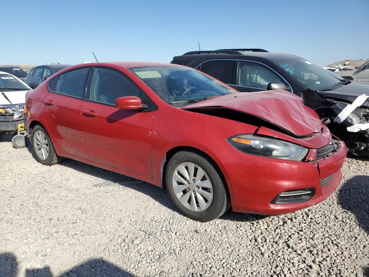 2014 Dodge Dart Sxt Красный vin: 1C3CDFBB5ED702127