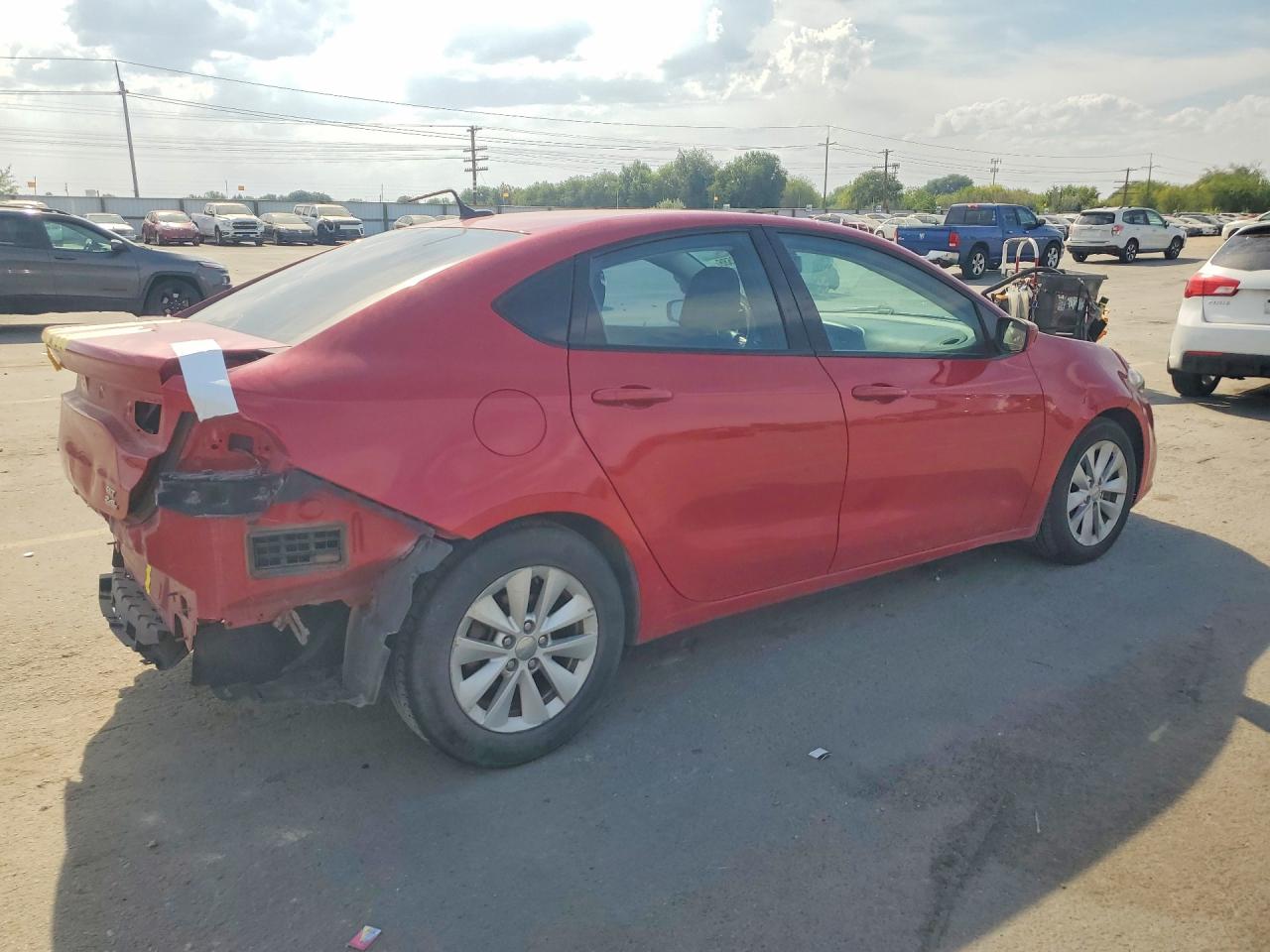 2014 Dodge Dart Sxt Красный vin: 1C3CDFBB5ED702127