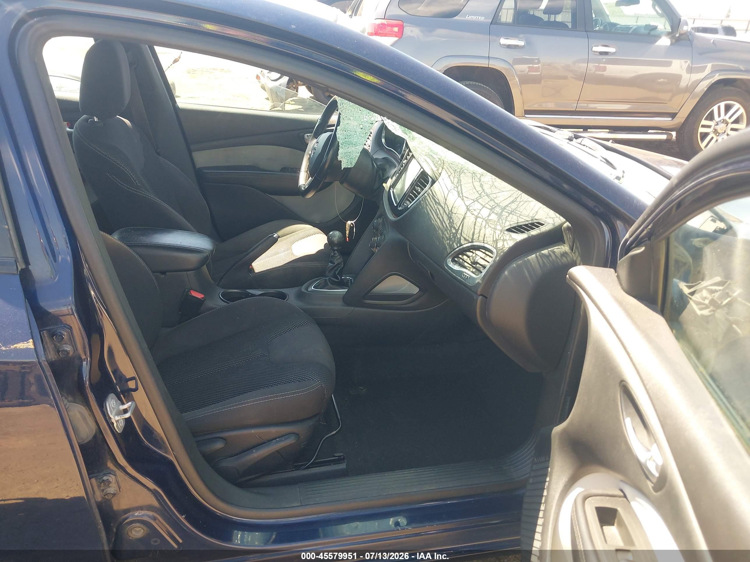 2014 Dodge Dart Sxt Синий vin: 1C3CDFBB5ED914316