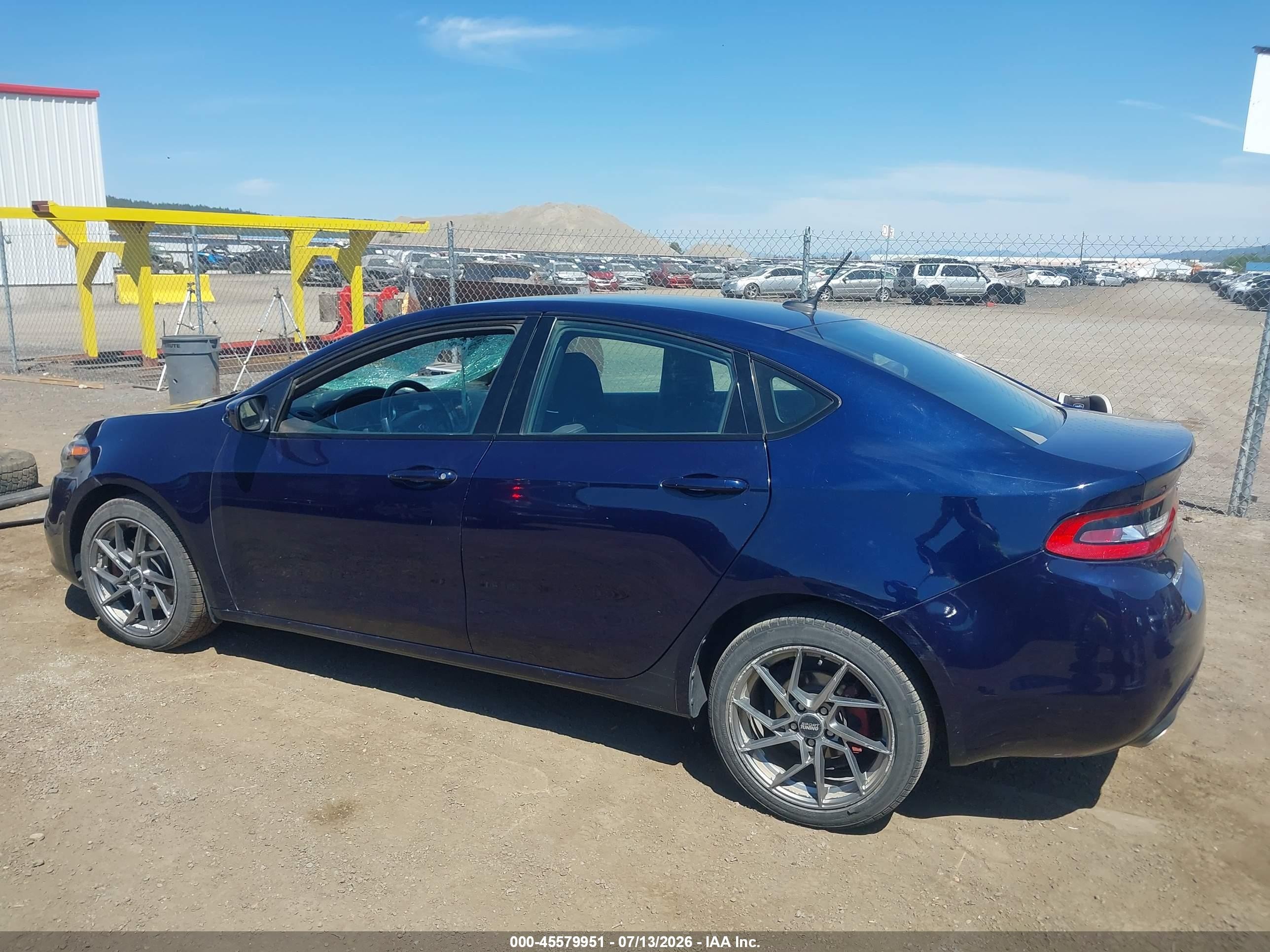 2014 Dodge Dart Sxt Синий vin: 1C3CDFBB5ED914316