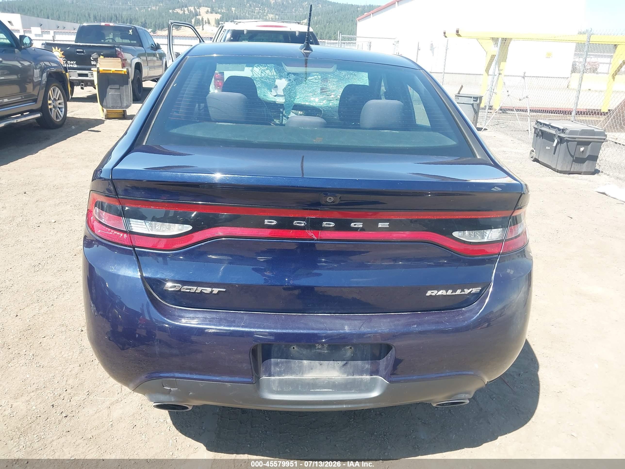 2014 Dodge Dart Sxt Синий vin: 1C3CDFBB5ED914316