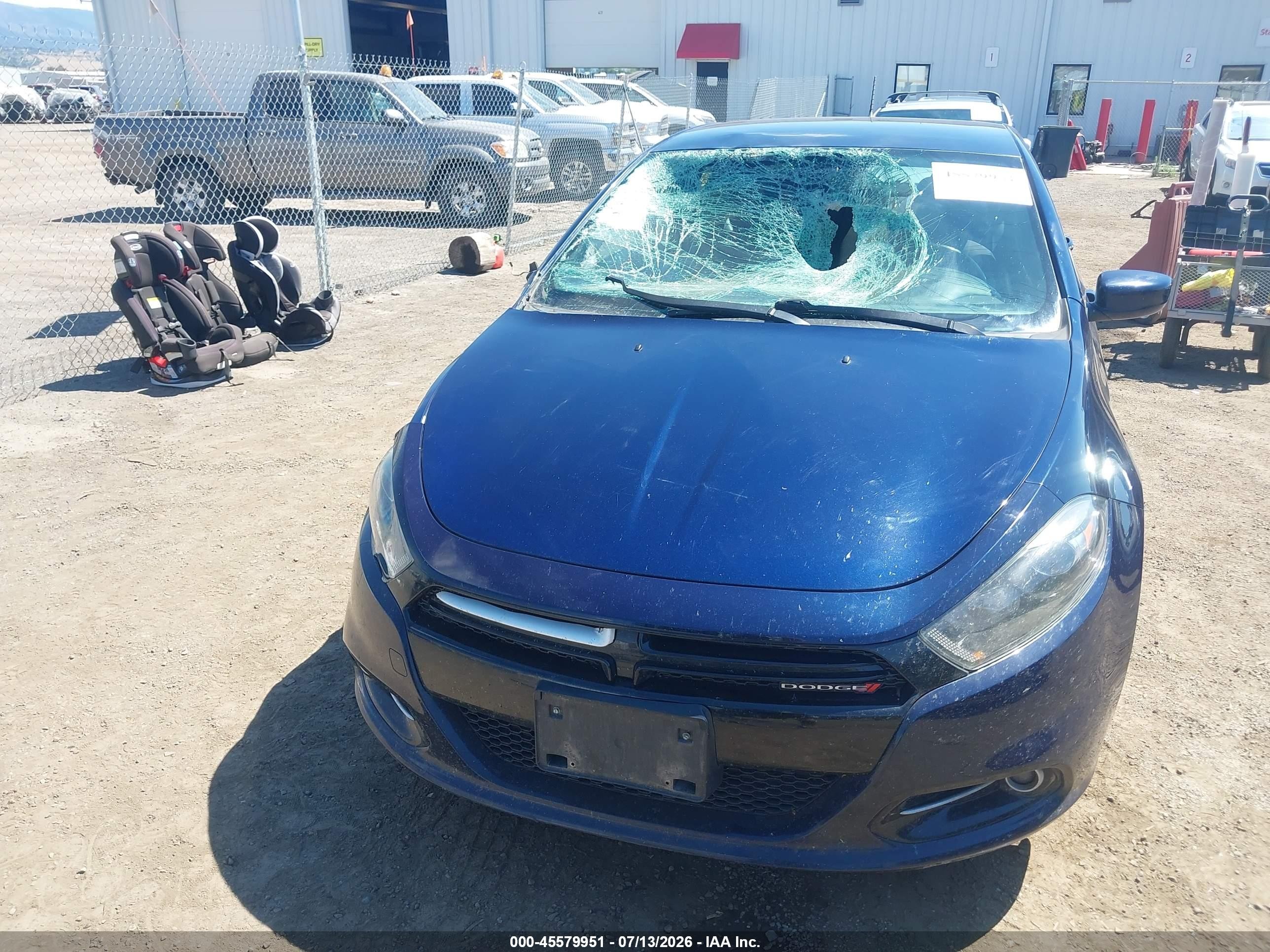 2014 Dodge Dart Sxt Синий vin: 1C3CDFBB5ED914316