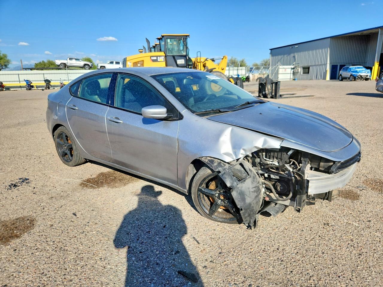 2015 Dodge Dart Sxt Silver vin: 1C3CDFBB5FD222882