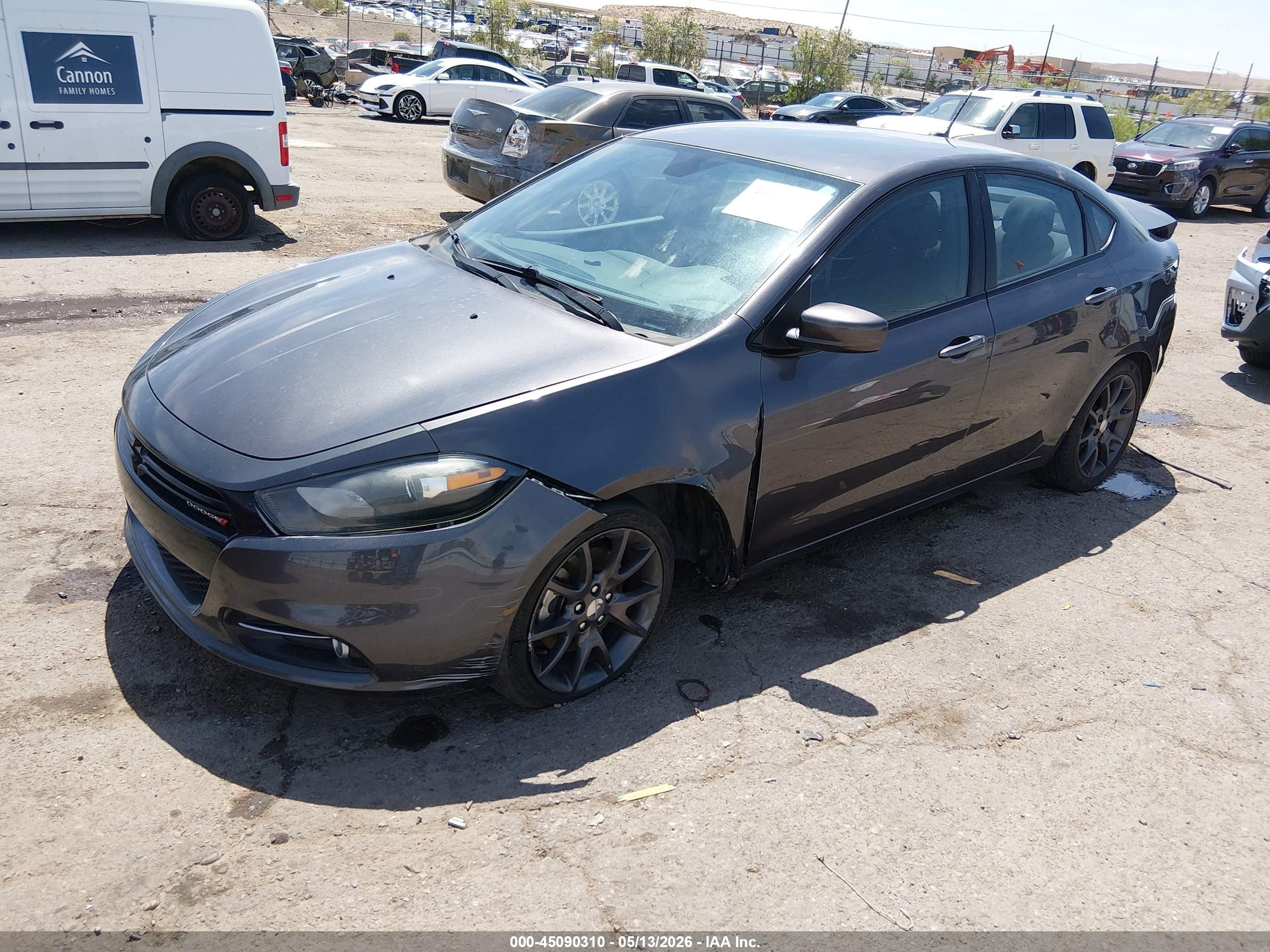 2015 Dodge Dart Sxt Brown vin: 1C3CDFBB5FD278272