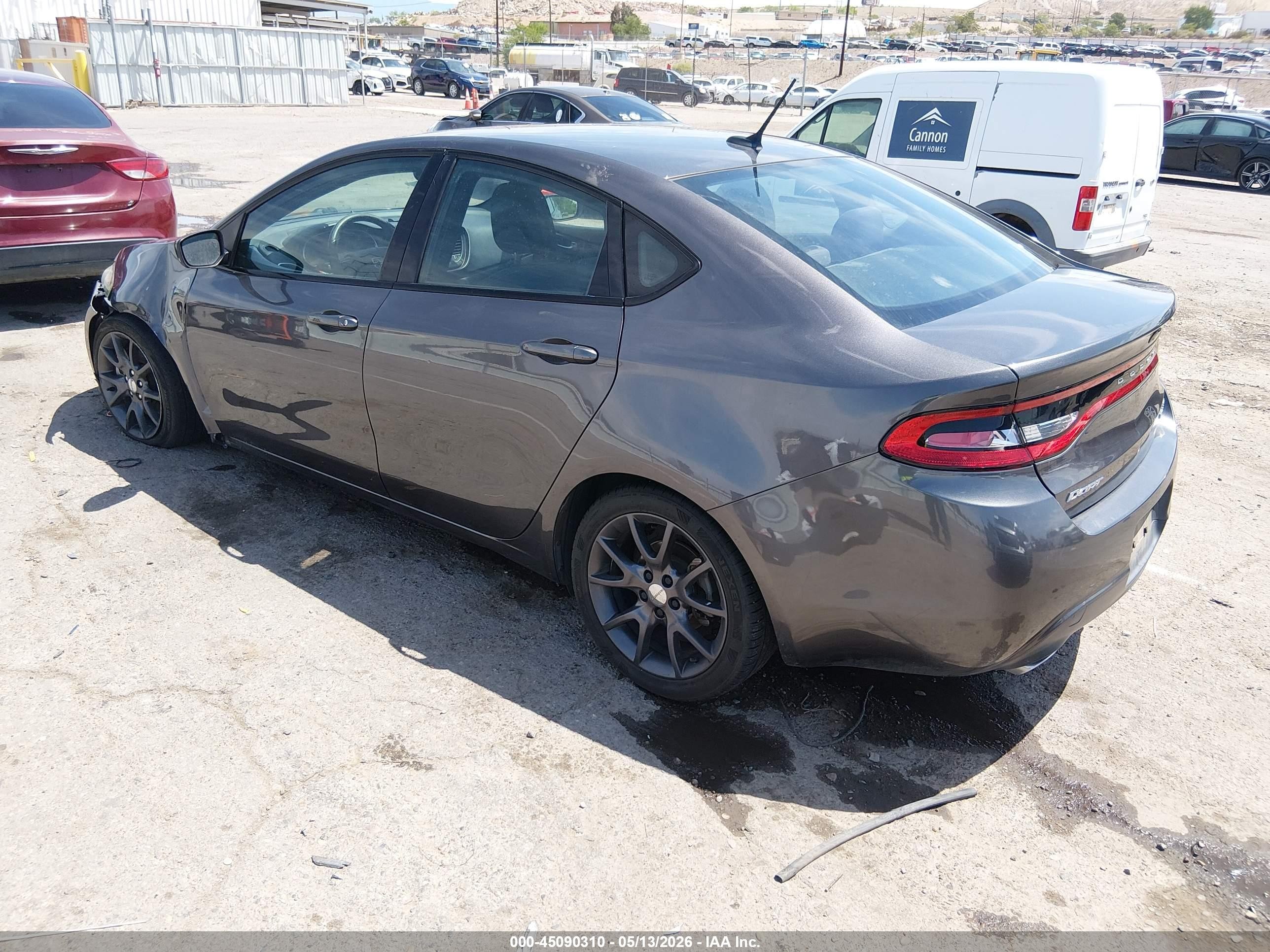 2015 Dodge Dart Sxt Brown vin: 1C3CDFBB5FD278272
