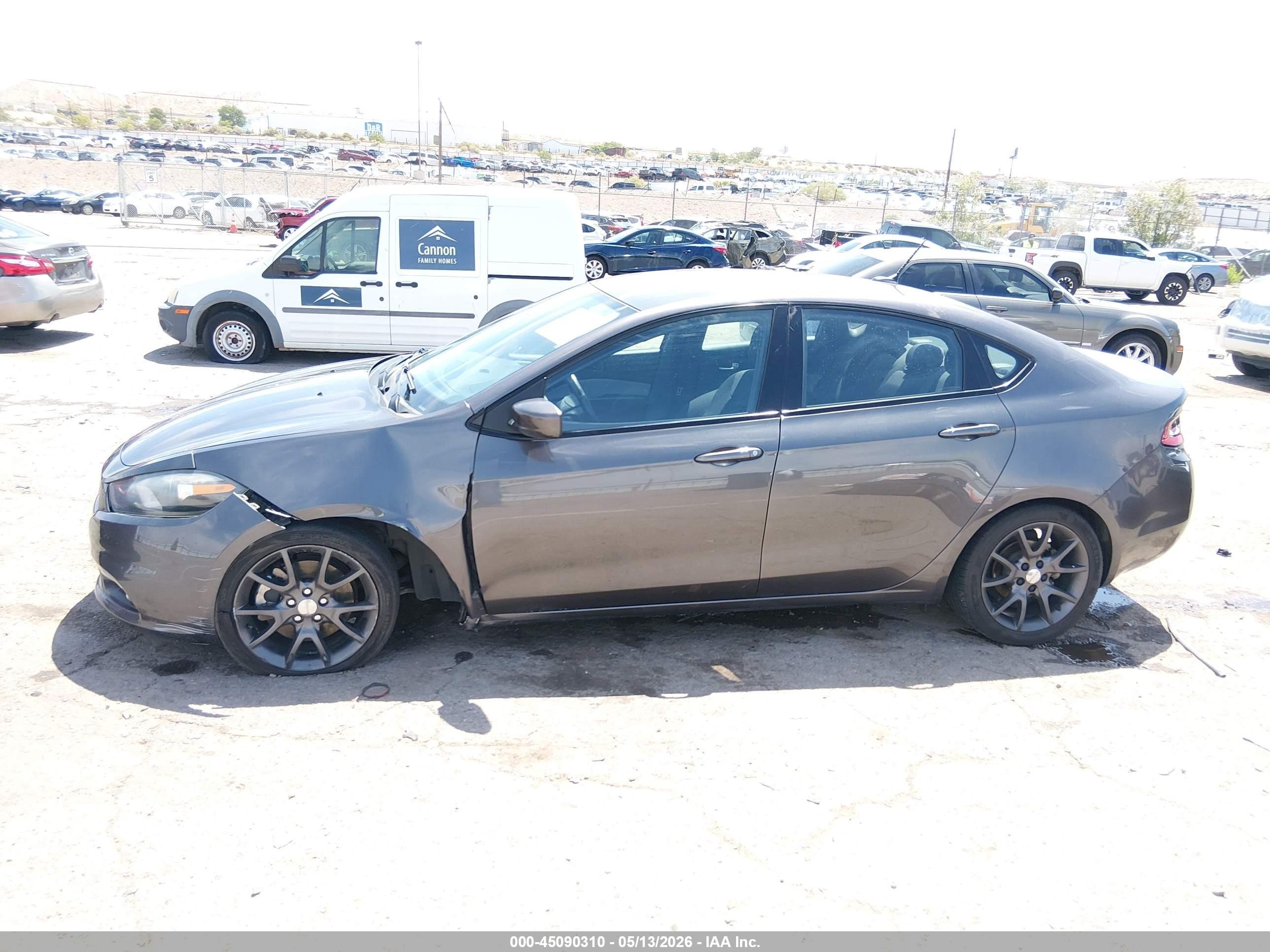 2015 Dodge Dart Sxt Brown vin: 1C3CDFBB5FD278272