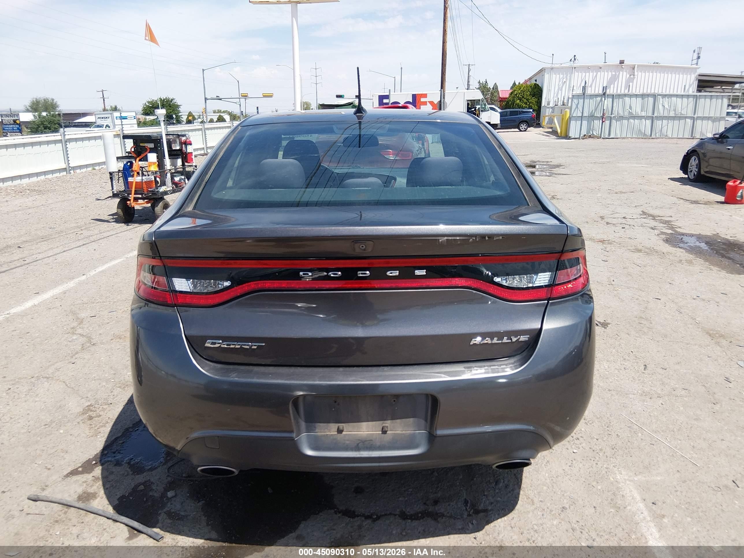 2015 Dodge Dart Sxt Brown vin: 1C3CDFBB5FD278272
