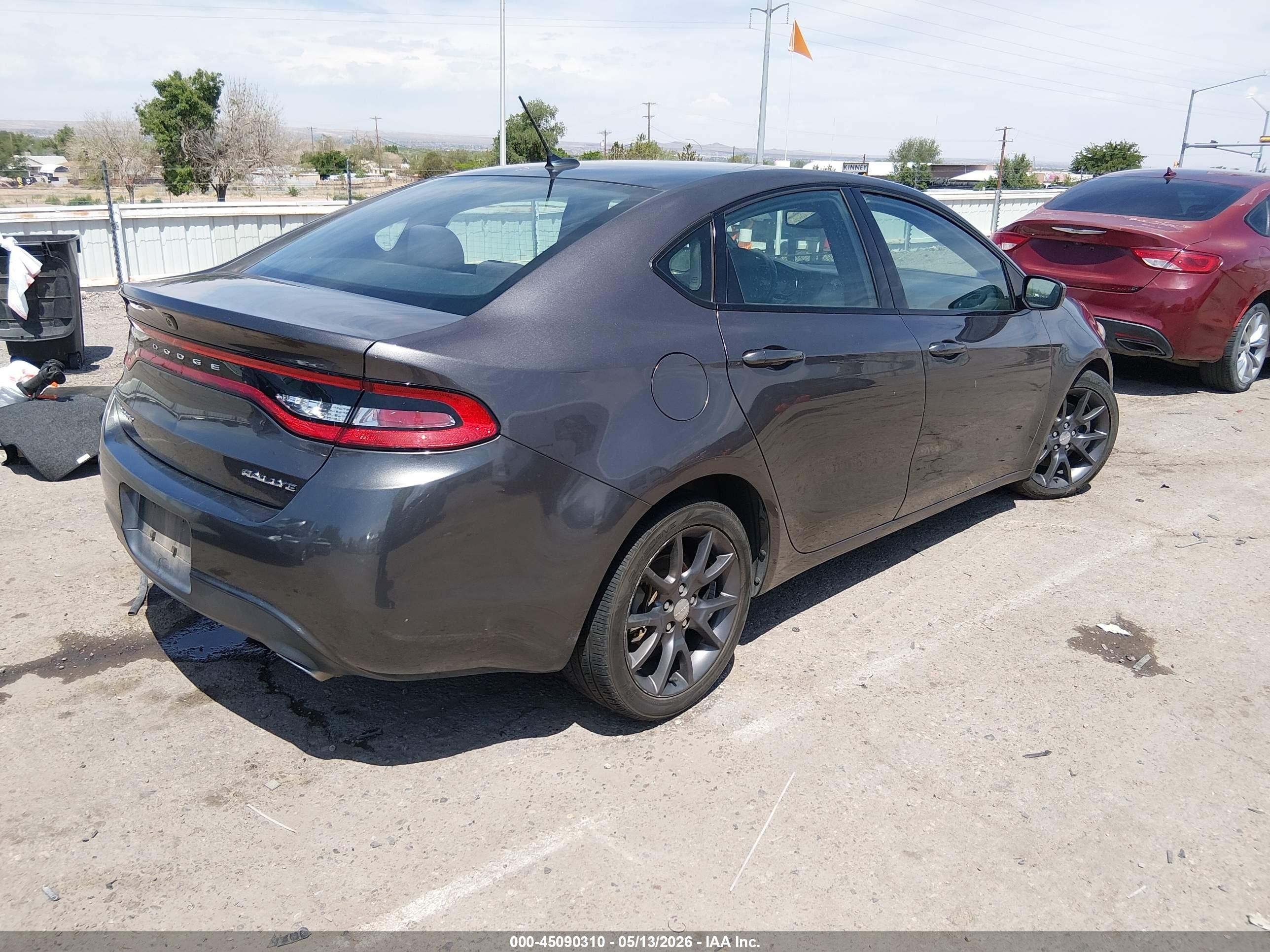 2015 Dodge Dart Sxt Brown vin: 1C3CDFBB5FD278272