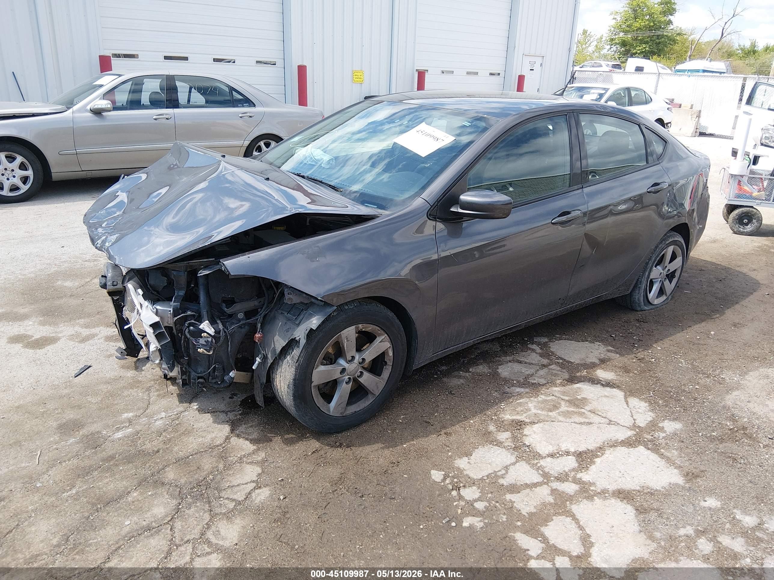 2015 Dodge Dart Sxt Серебряный vin: 1C3CDFBB5FD286467