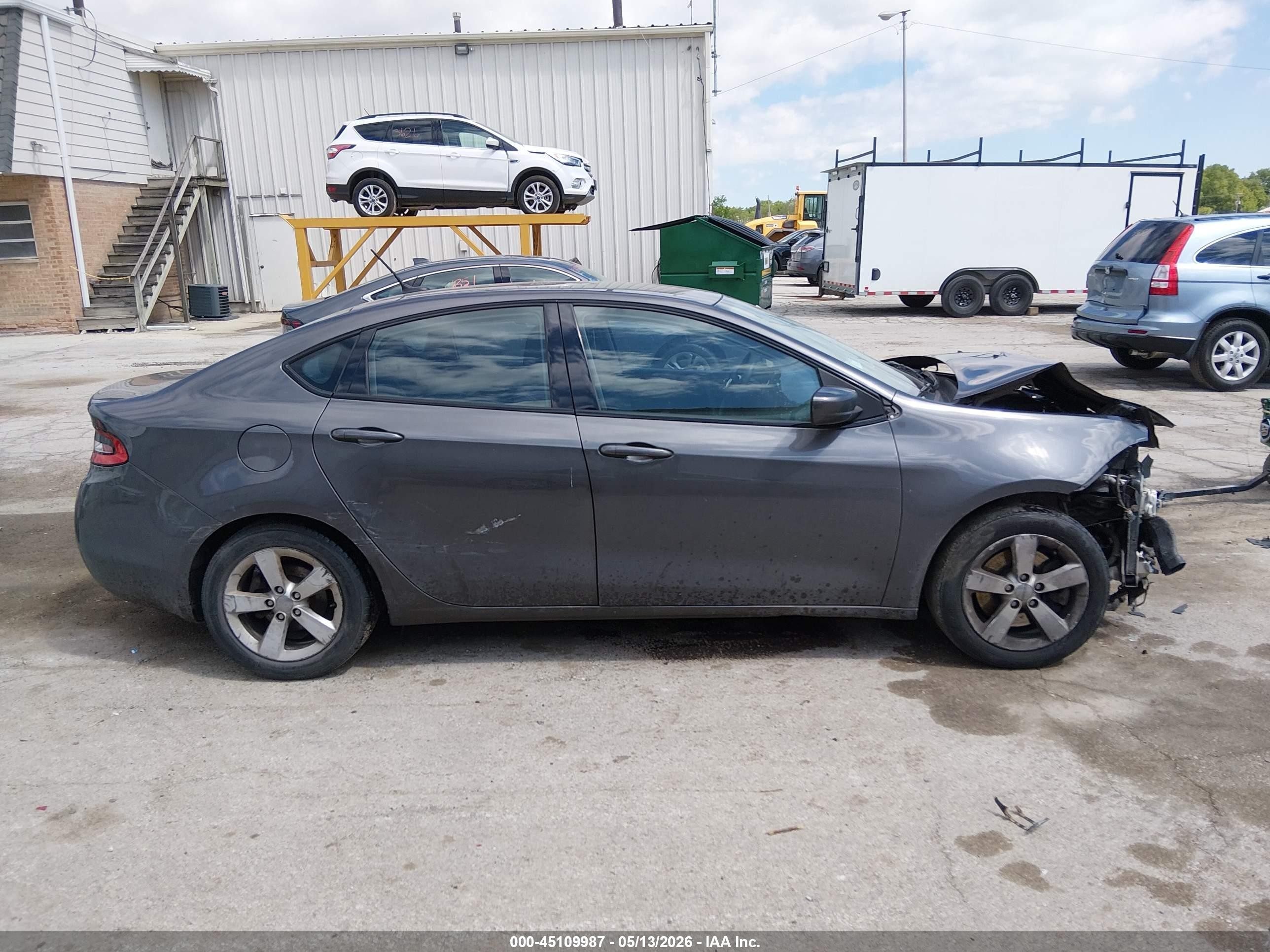 2015 Dodge Dart Sxt Серебряный vin: 1C3CDFBB5FD286467