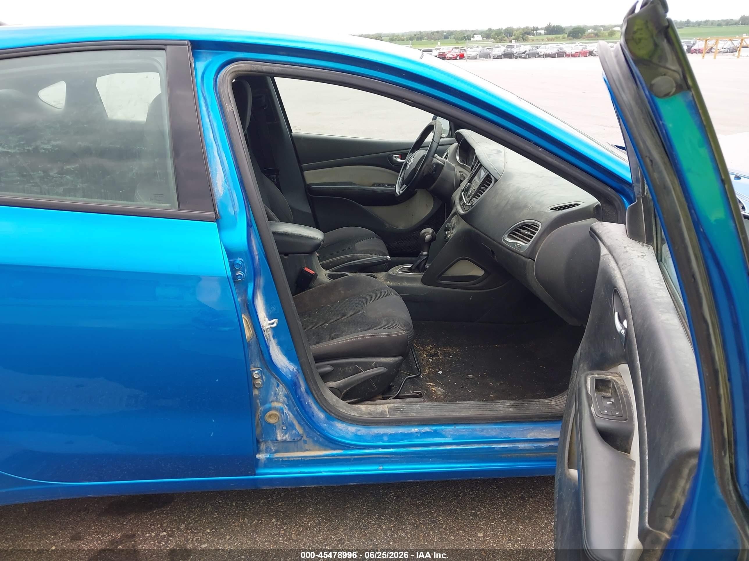 2015 Dodge Dart Sxt Синий vin: 1C3CDFBB5FD345033