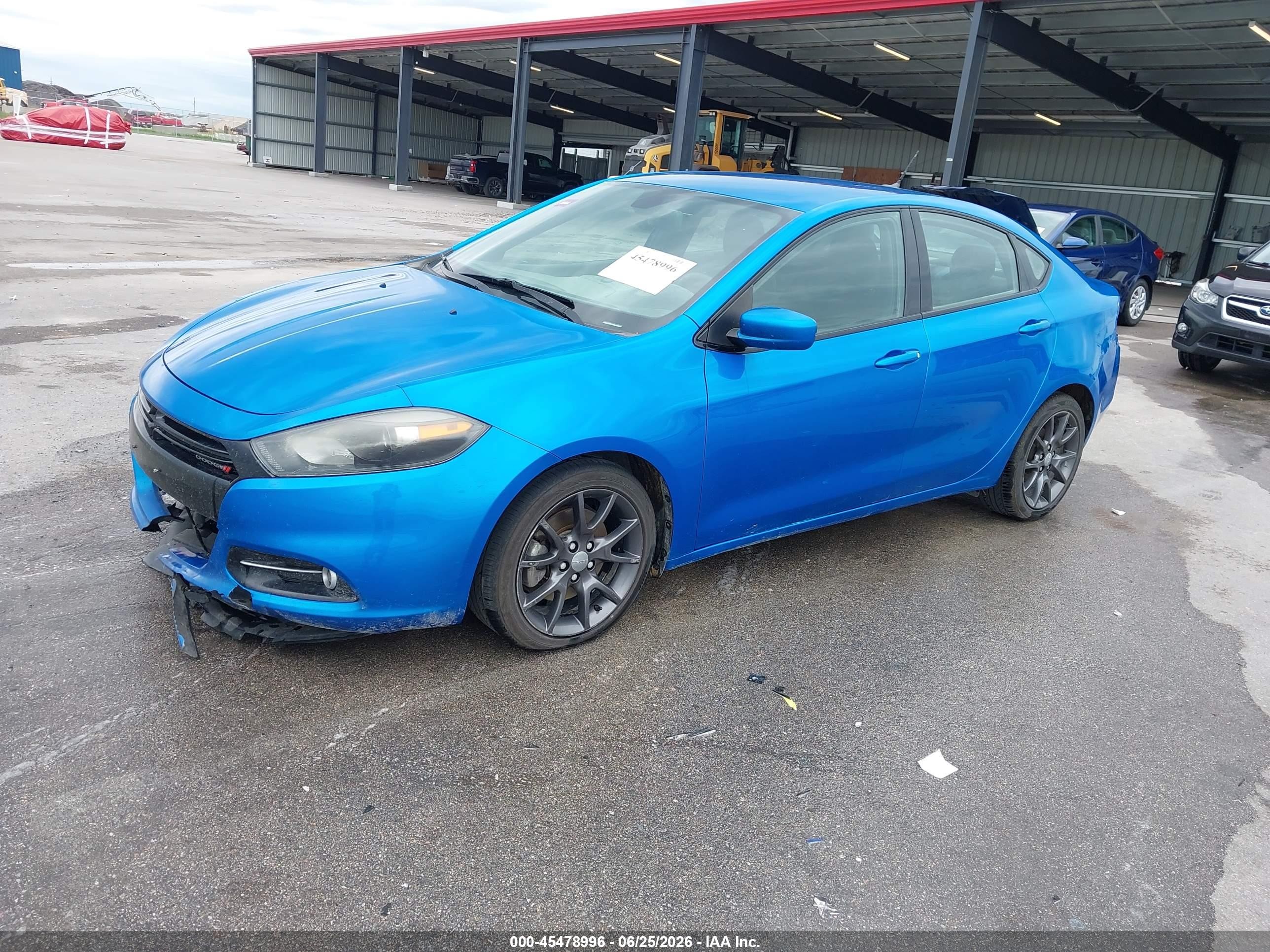 2015 Dodge Dart Sxt Синий vin: 1C3CDFBB5FD345033